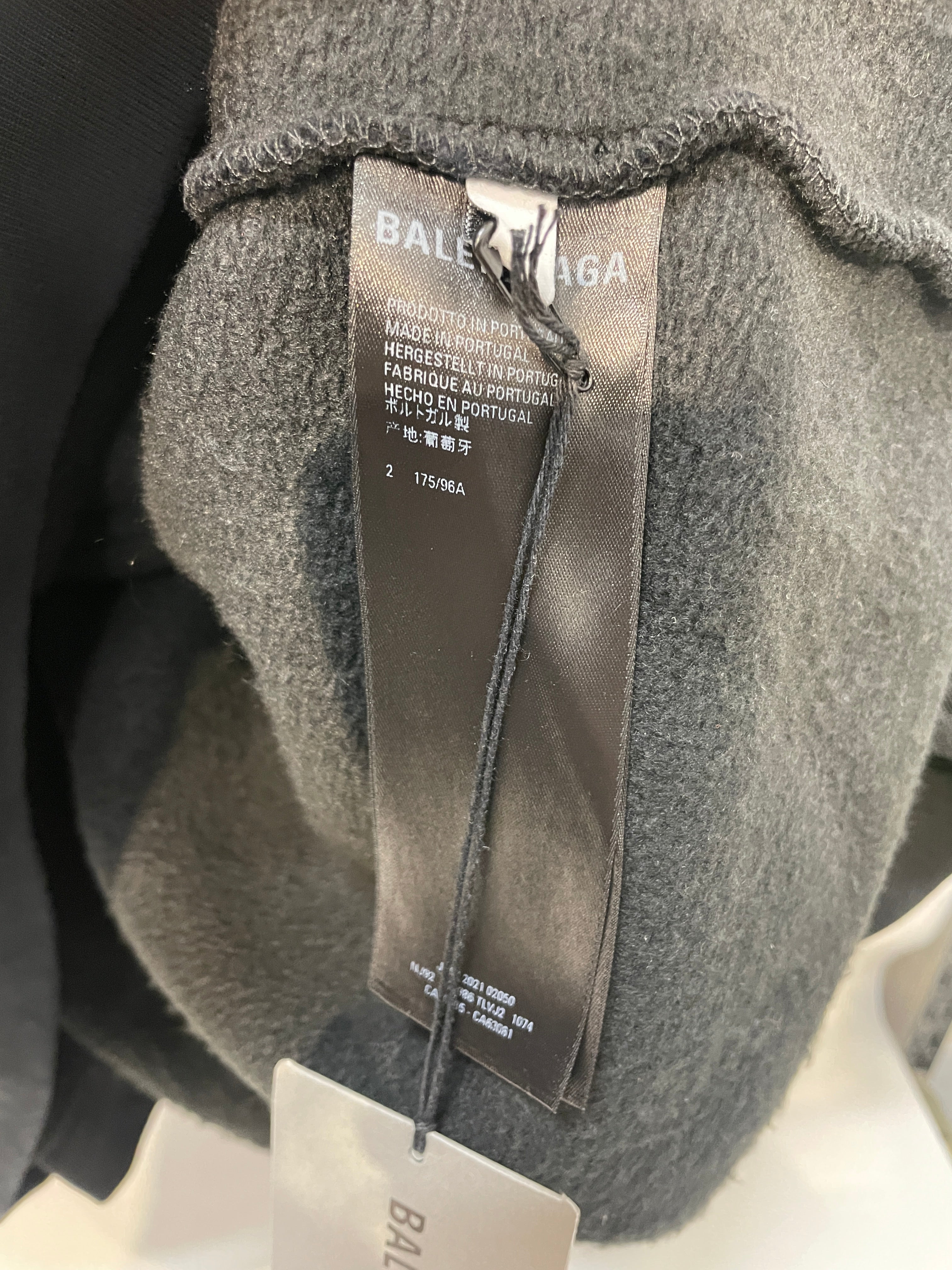 BALENCIAGA/Hoodie/2/Cotton/BLK/Maison Wide fit view 4