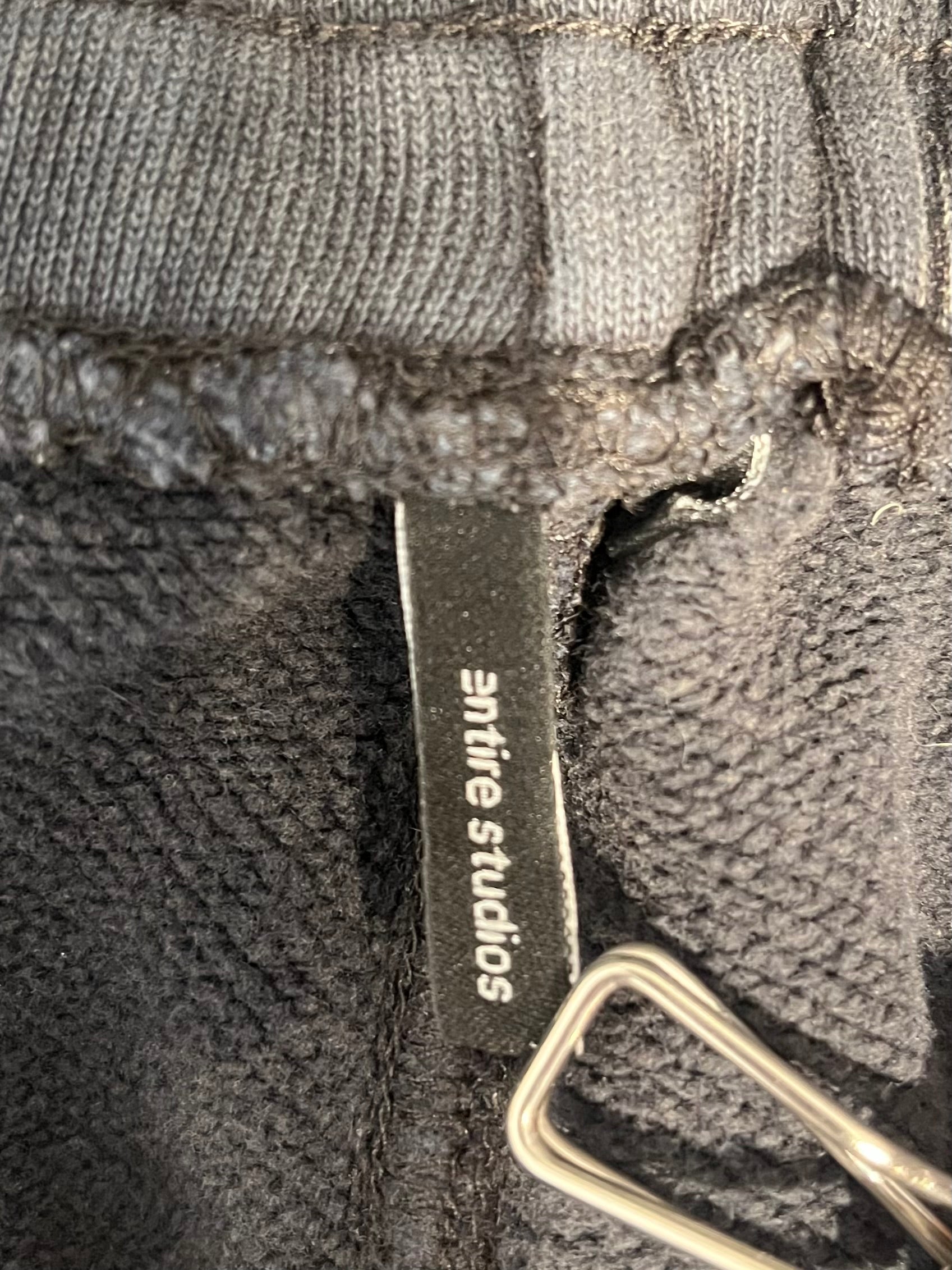 entire studios/Shorts/L/Cotton/GRY/DROPSHORT DRAWSTRING DARKWASH view 3