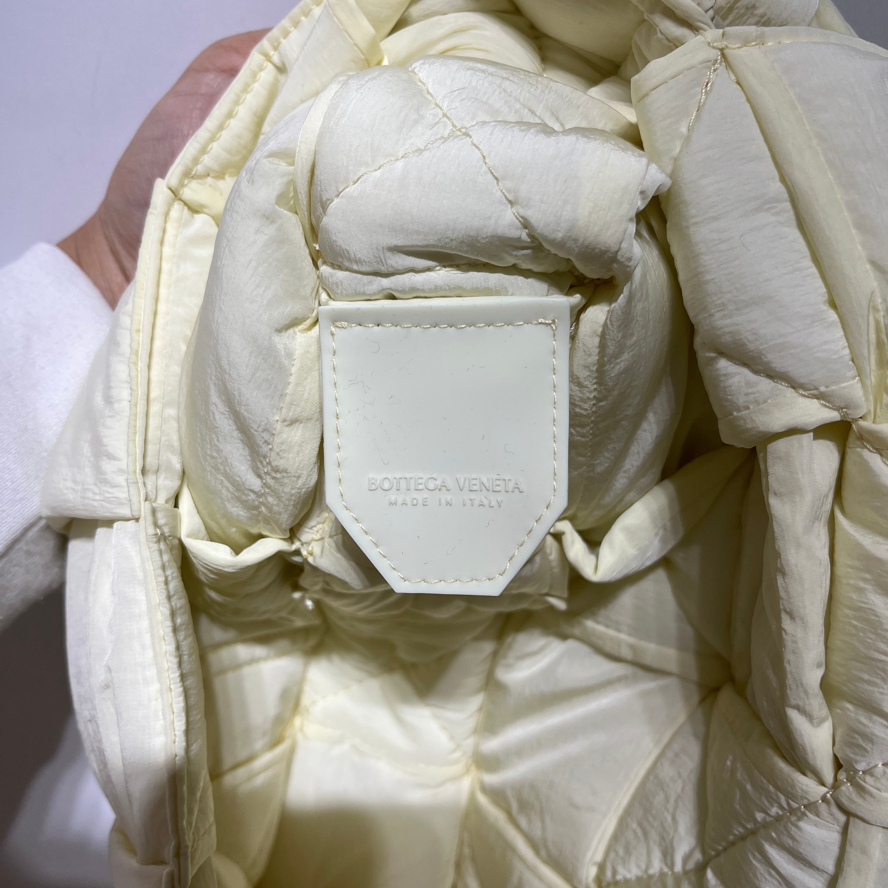 BOTTEGA VENETA/Hand Bag/Nylon/IVR/INTRECCIATO PADDED TECH view 5