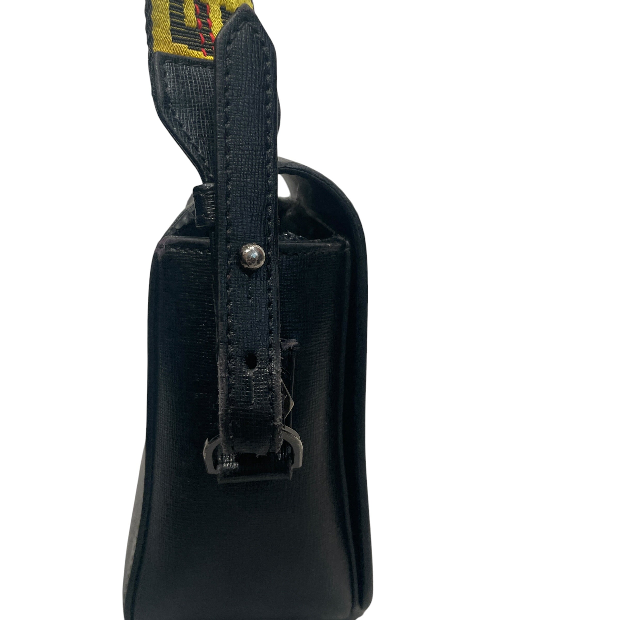 OFF-WHITE/Cross Body Bag/Stripe/Leather/BLK/STRIPED PATTERN view 3