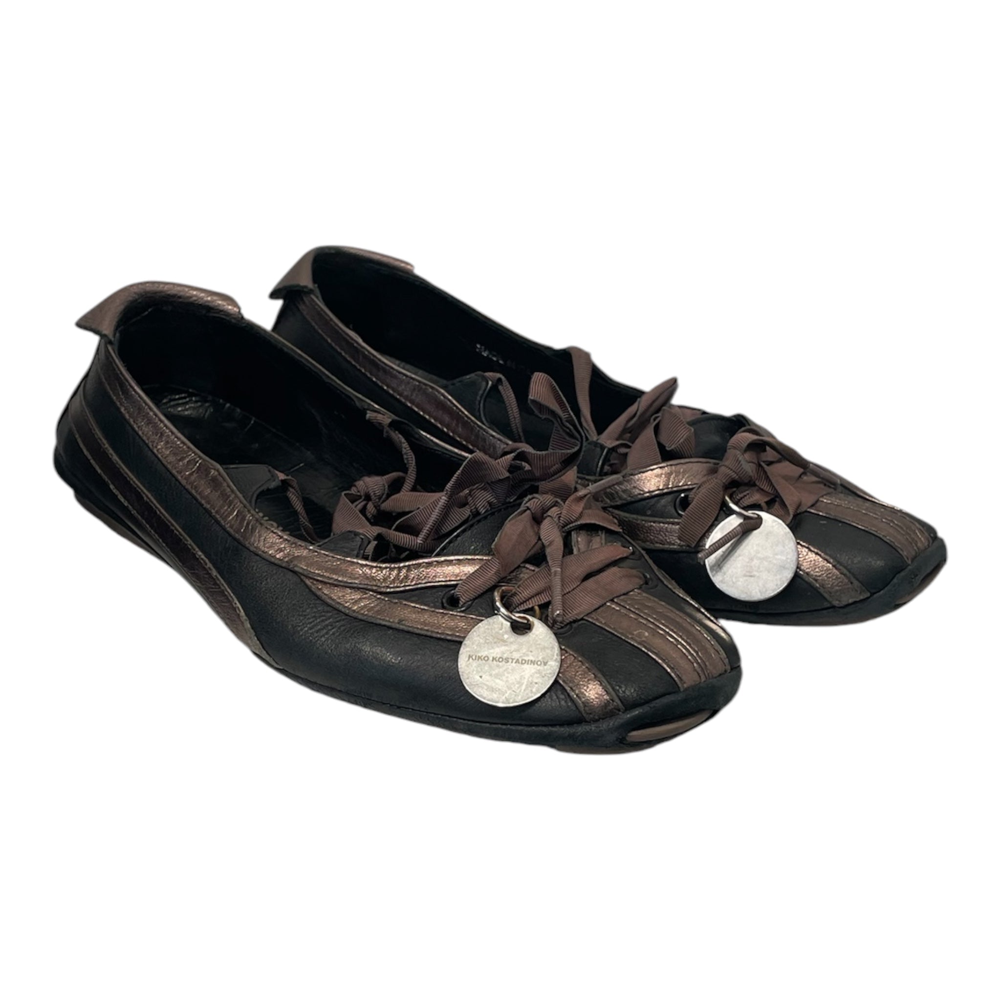 Kiko Kostadinov/Flat Shoes/EU 38/Leather/BLK/lella hybrid ballet flats view 1