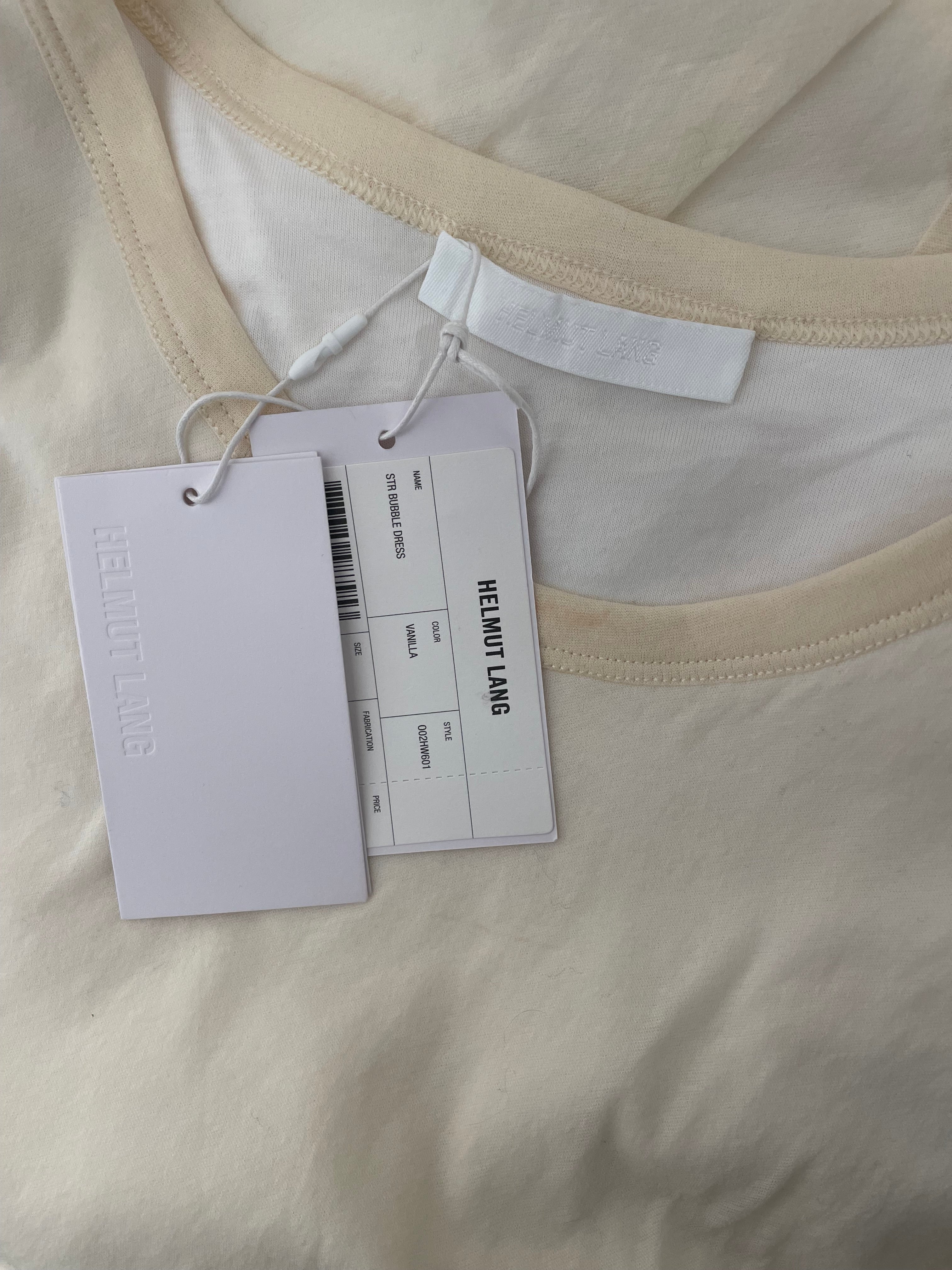 Helmut Lang/Dress/S/Cotton/CRM/Mini Length/VANILLA BUBBLE DRESS NTW view 3