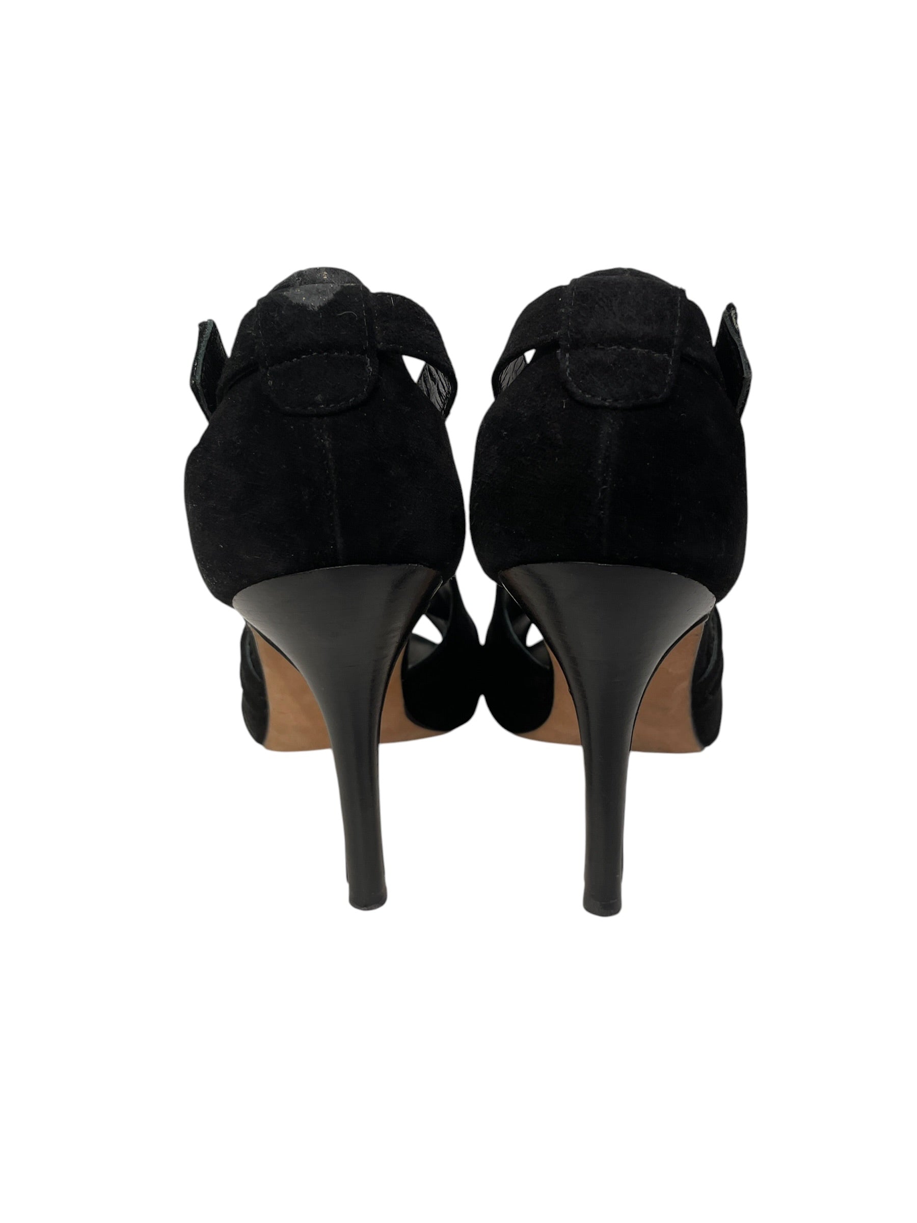 MANOLO BLAHNIK/Heels/US 6/Suede/BLK/BUCKLE view 5