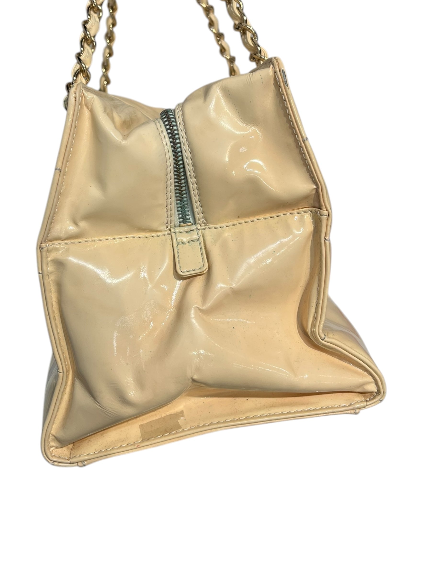CHANEL/Hand Bag/Faux Leather/CRM/CHOCOLATE BAR BAG view 3