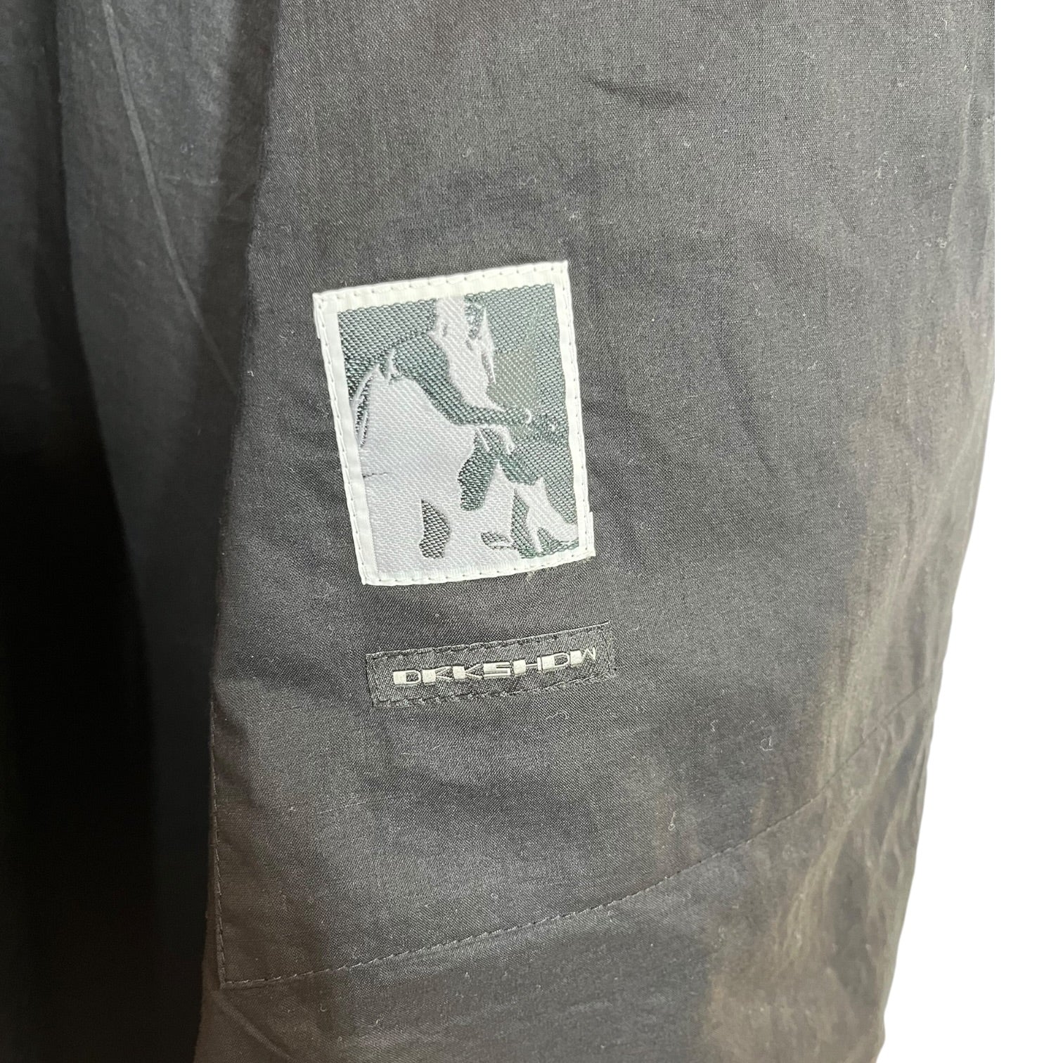 RICK OWENS DRKSHDW/Jacket/L/BLK/asymmetric zip view 3