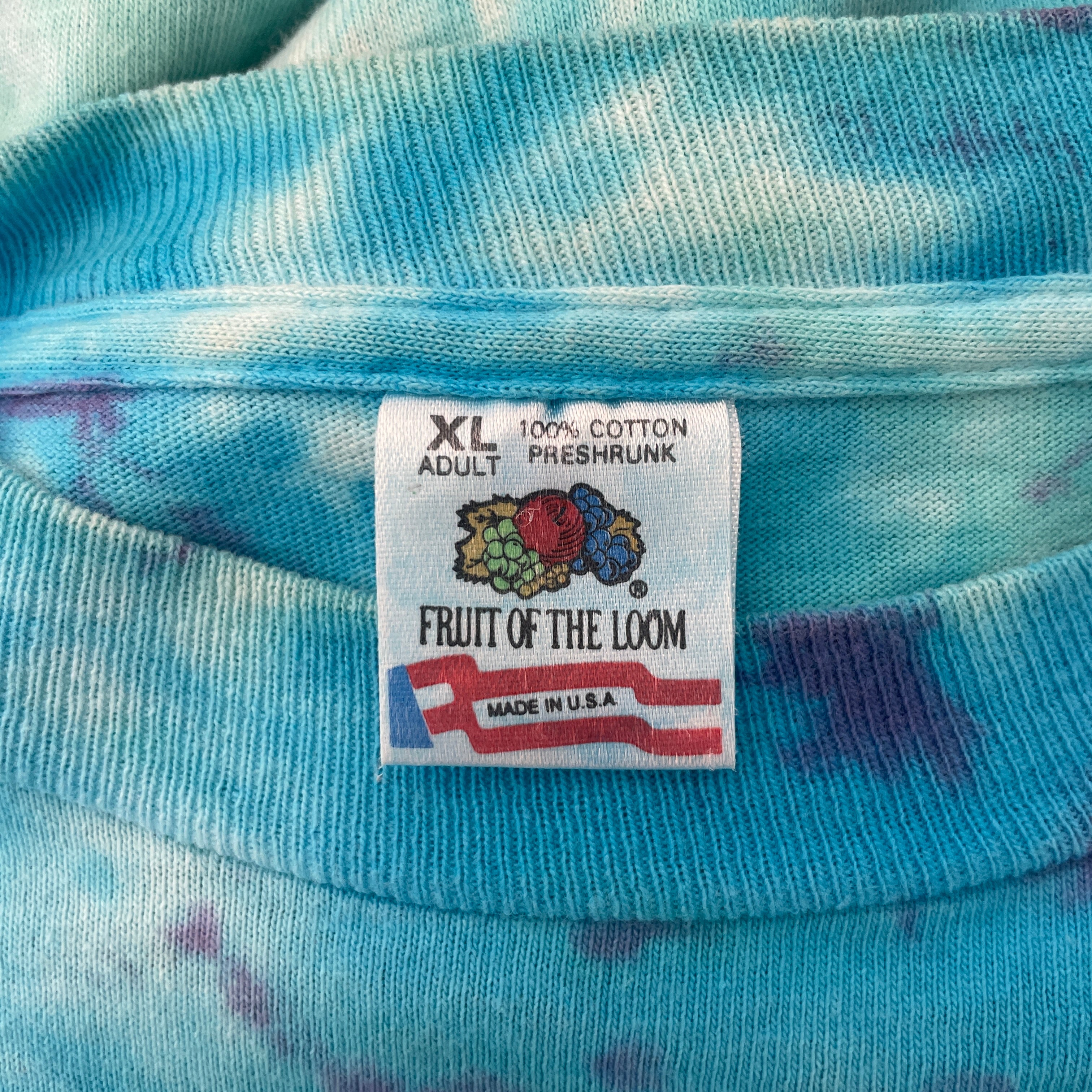 Vintage/T-Shirt/XL/Cotton/BLU/All Over Print/1990 GRATEFUL DEAD PEACE view 3