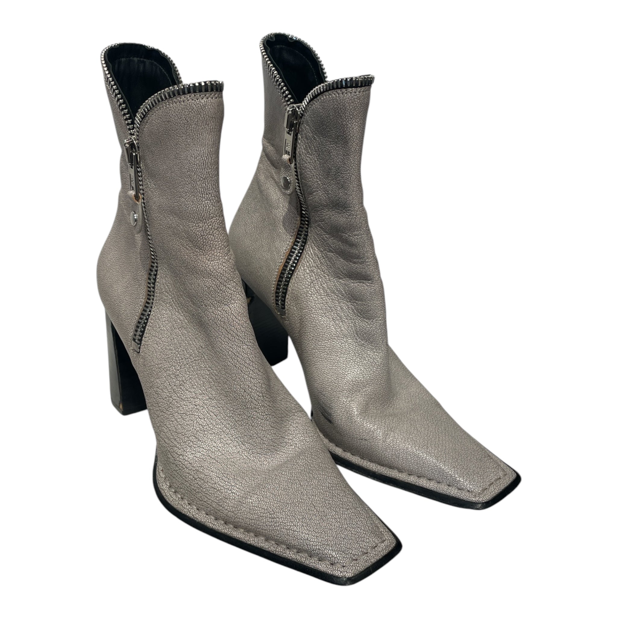 Alexander Wang/Boots/EU 40/Leather/GRY/Lane Boot view 1