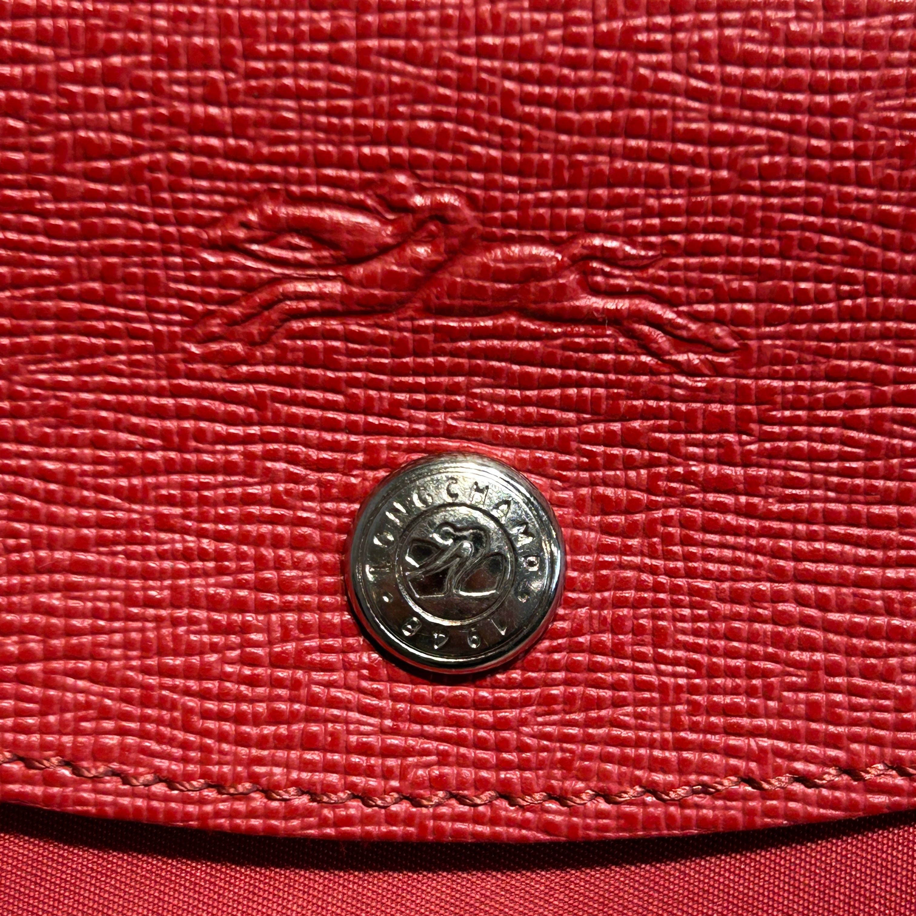 LONGCHAMP/Tote Bag/Nylon/RED/pilage view 3