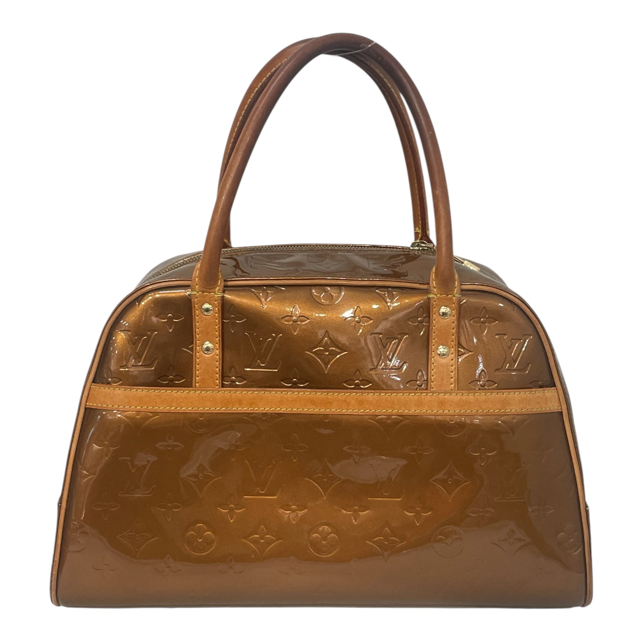 LOUIS VUITTON/Tote Bag/Monogram/Leather/GRN/monogram vernis houston view 1