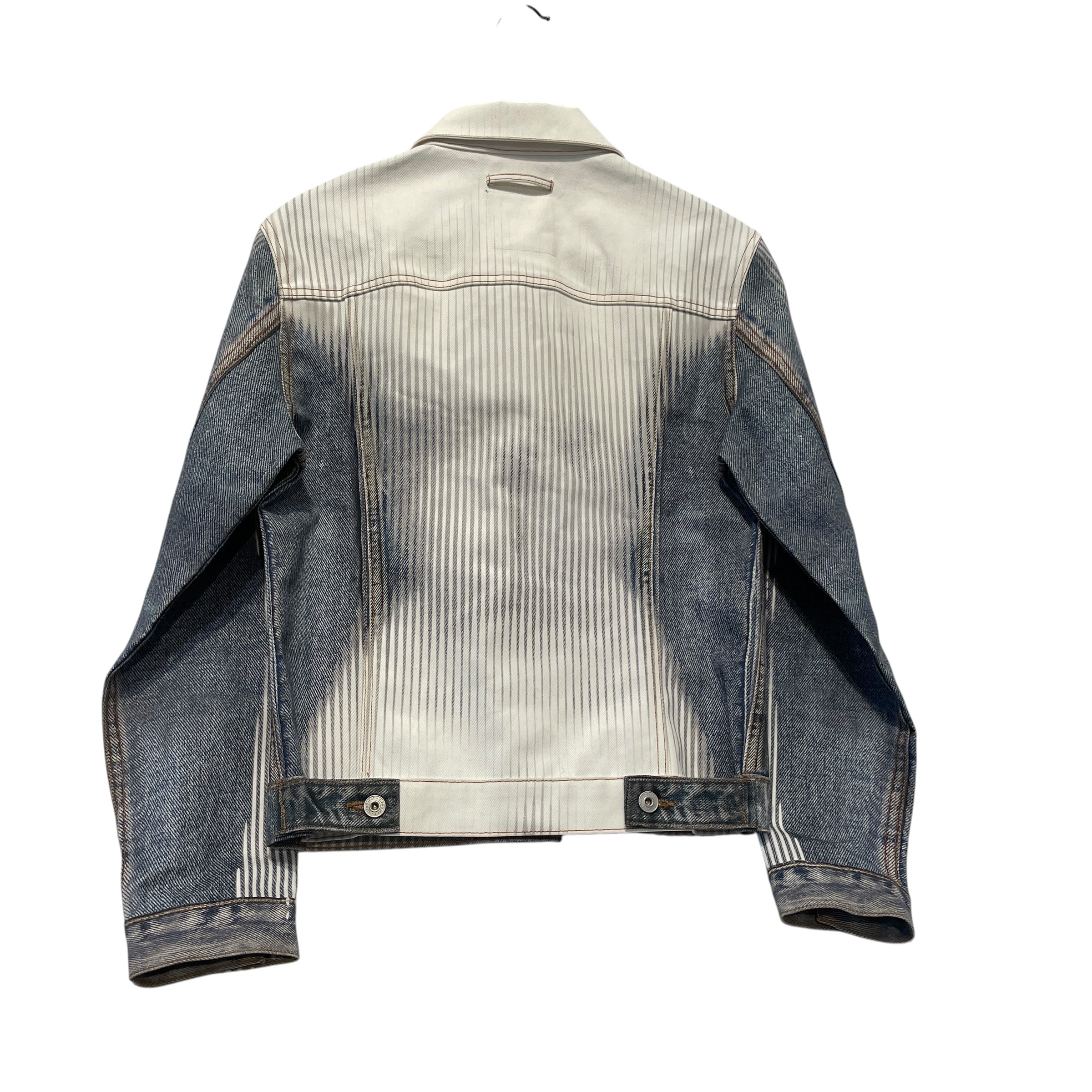 Jean Paul Gaultier/Y/PROJECT/Denim Jkt/XS/Denim/WHT/Graphic/Trompe L'Oeil Denim Body view 2