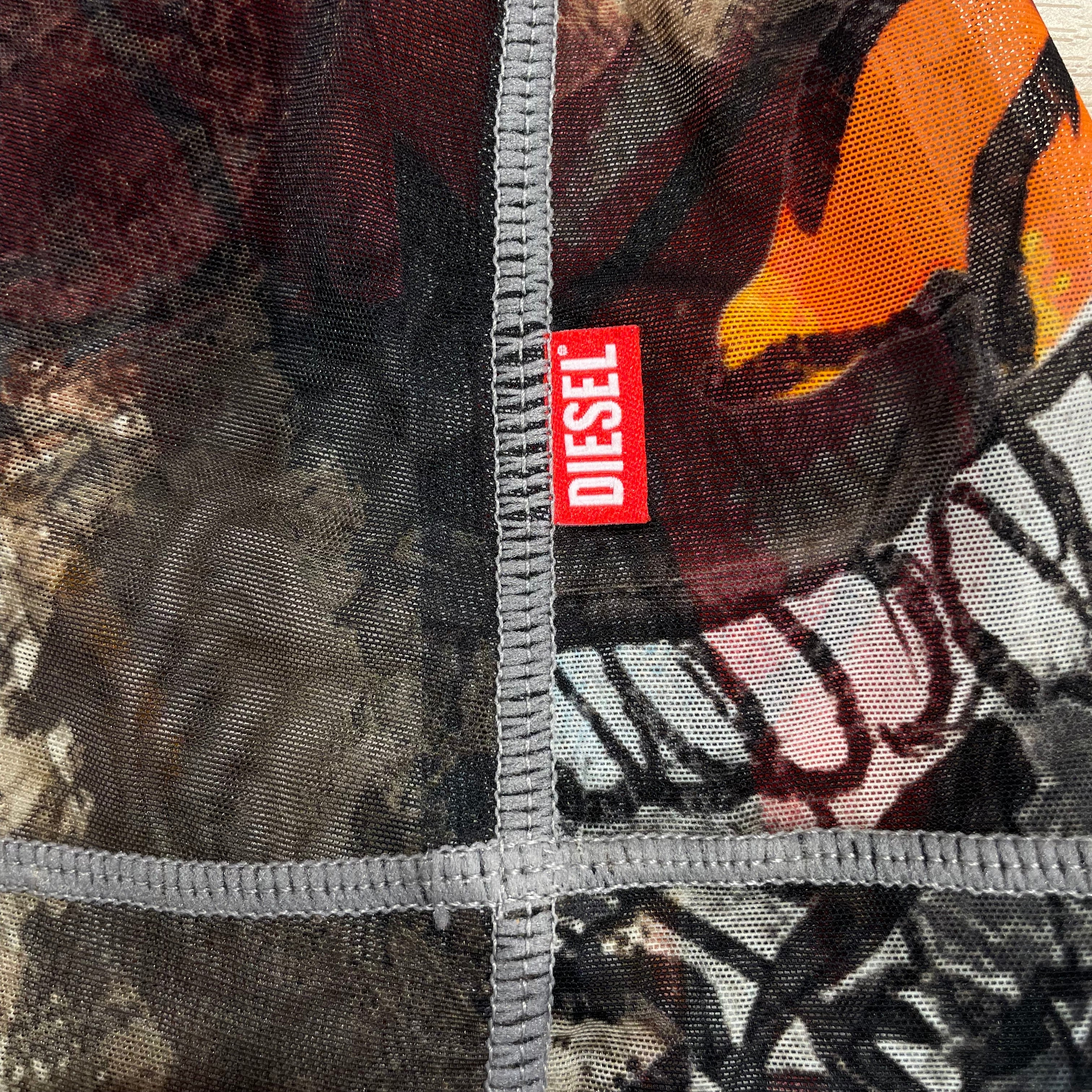 DIESEL/LS T-Shirt/L/MLT/Graphic/ MESH TOP DRAGON PRINT view 7