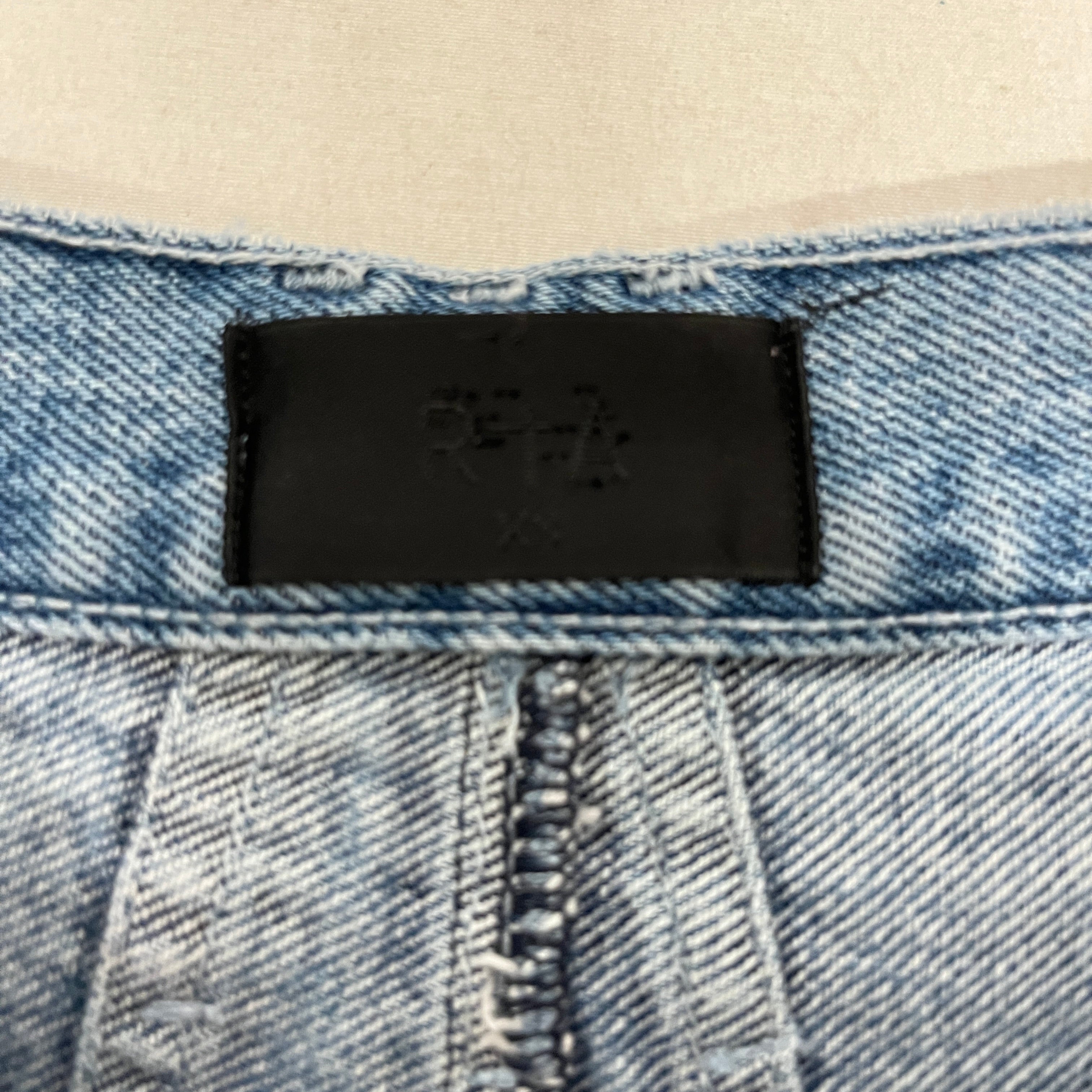 RtA/Straight Pants/XS/Denim/BLU/BLACK BELT CONNECTED view 3