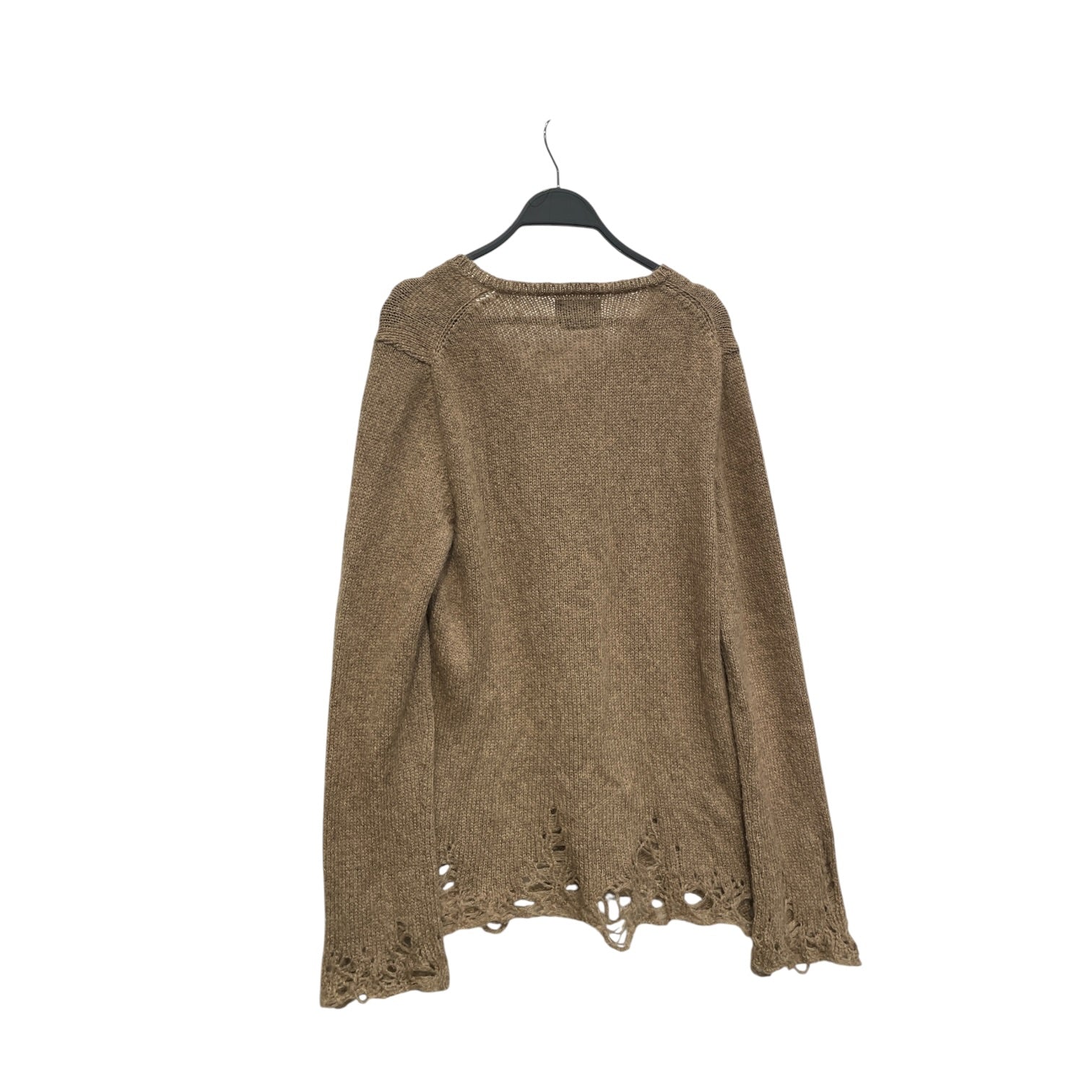 NUMBER (N)INE/Sweater/3/Mohair/CML/DISTRESSED HEM V NECK view 2