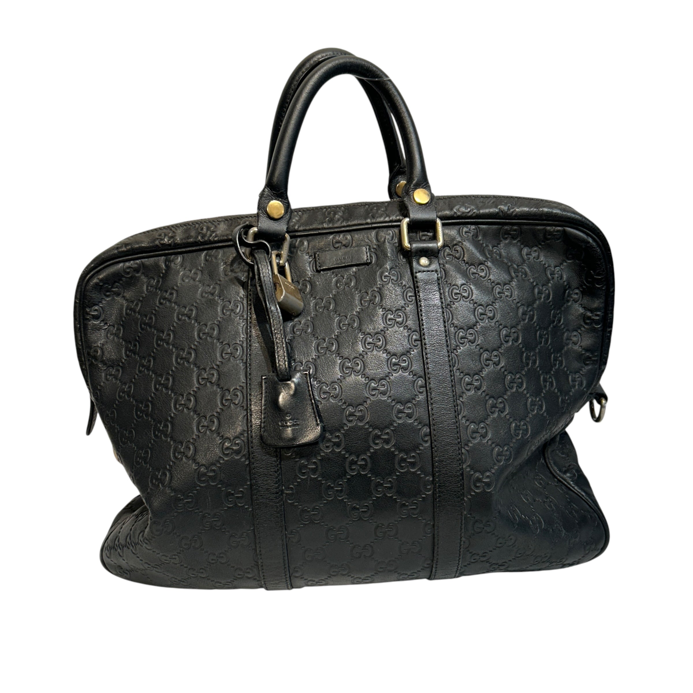 GUCCI/Briefcase/Monogram/Leather/BLK/Guccissima Briefcase view 1