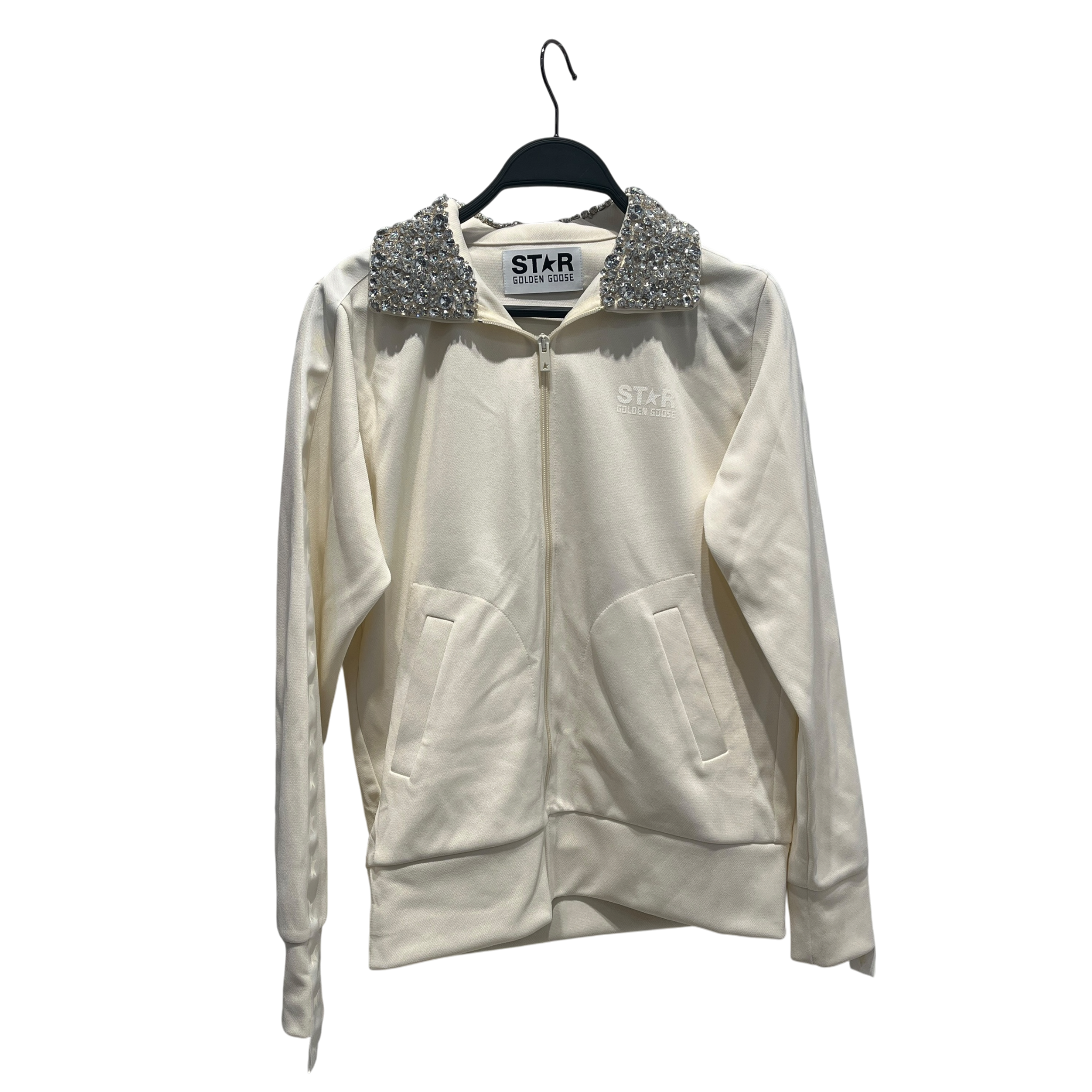 GOLDEN GOOSE/Blouson/S/Polyester/CRM/RHINESTONE COLLAR view 1