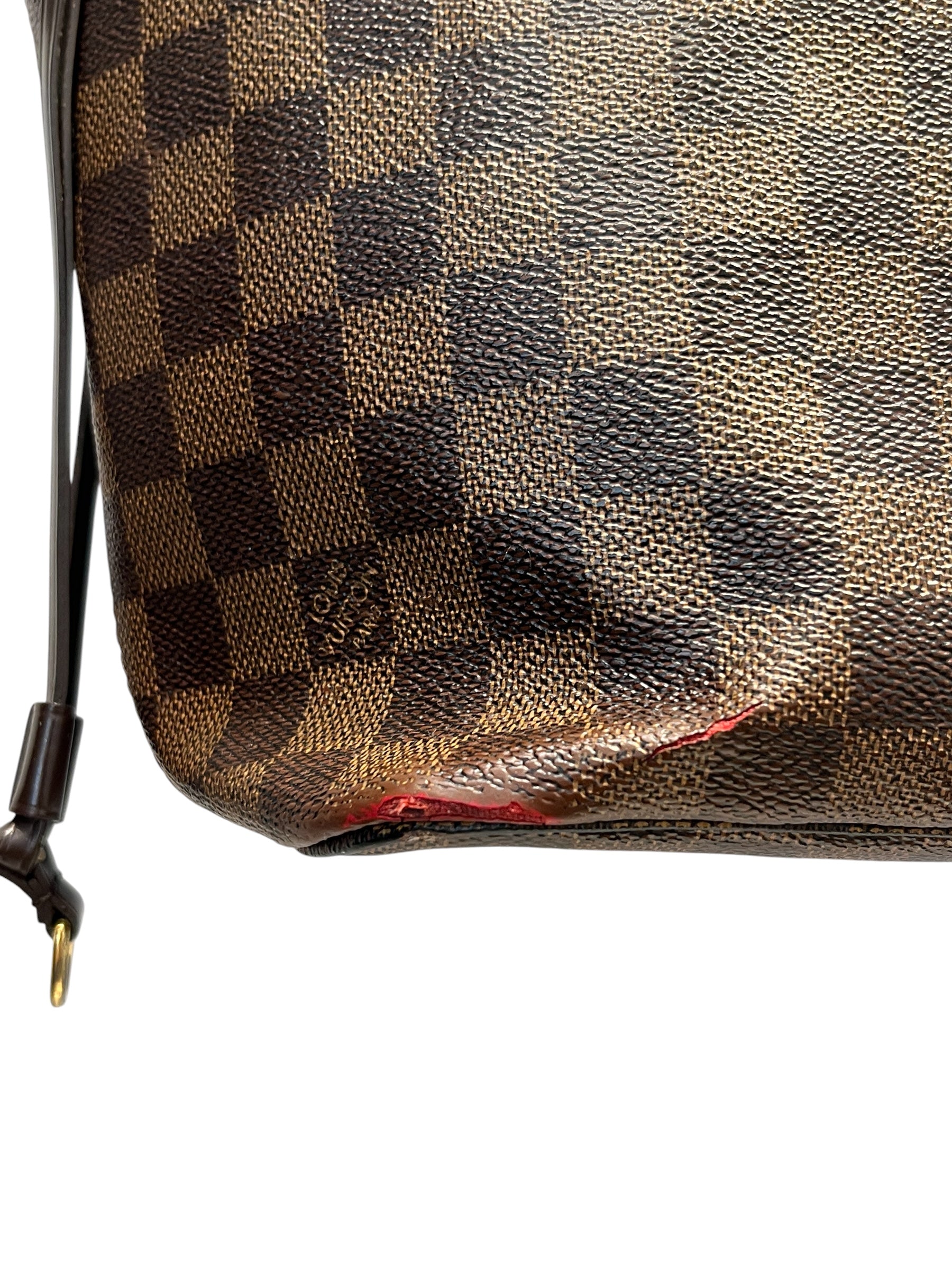 LOUIS VUITTON/Tote Bag/Hombre Check/Leather/BRW/DAMIER EBENE CANVAS view 7
