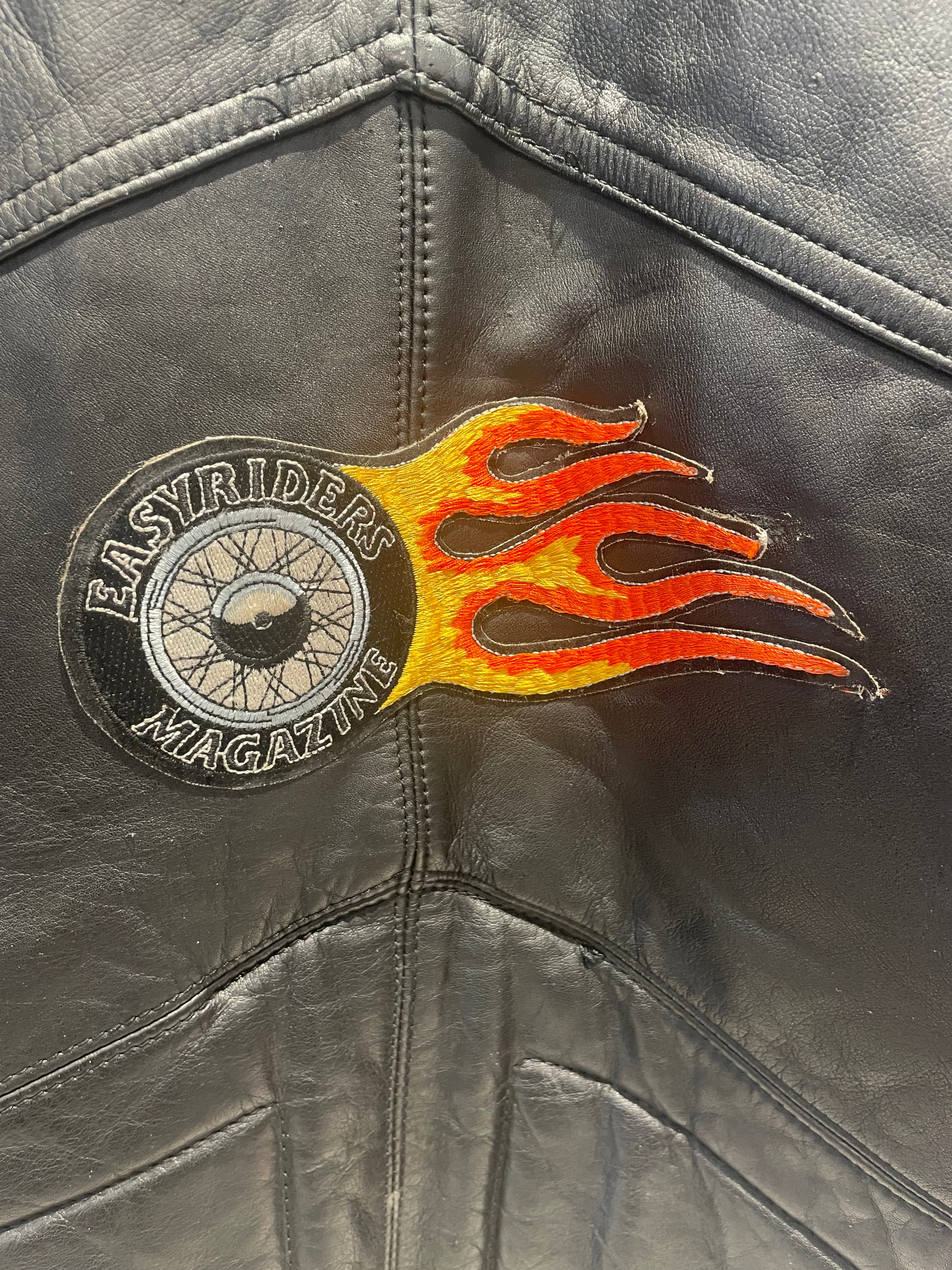 Leather Jacket/Leather Jkt/42/Leather/BLK/ view 6