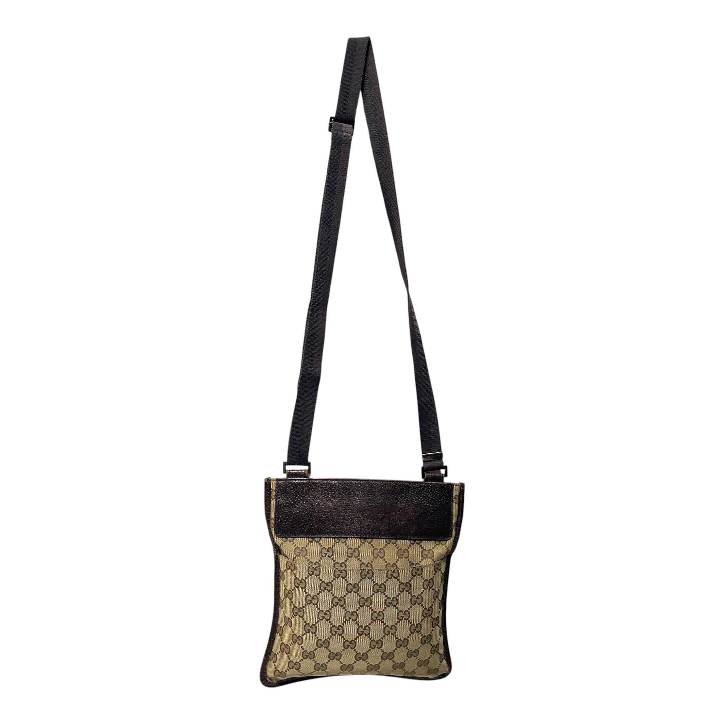 GUCCI/Cross Body Bag/Monogram/Cotton/BRW/VINTAGE CROSSBODY view 2