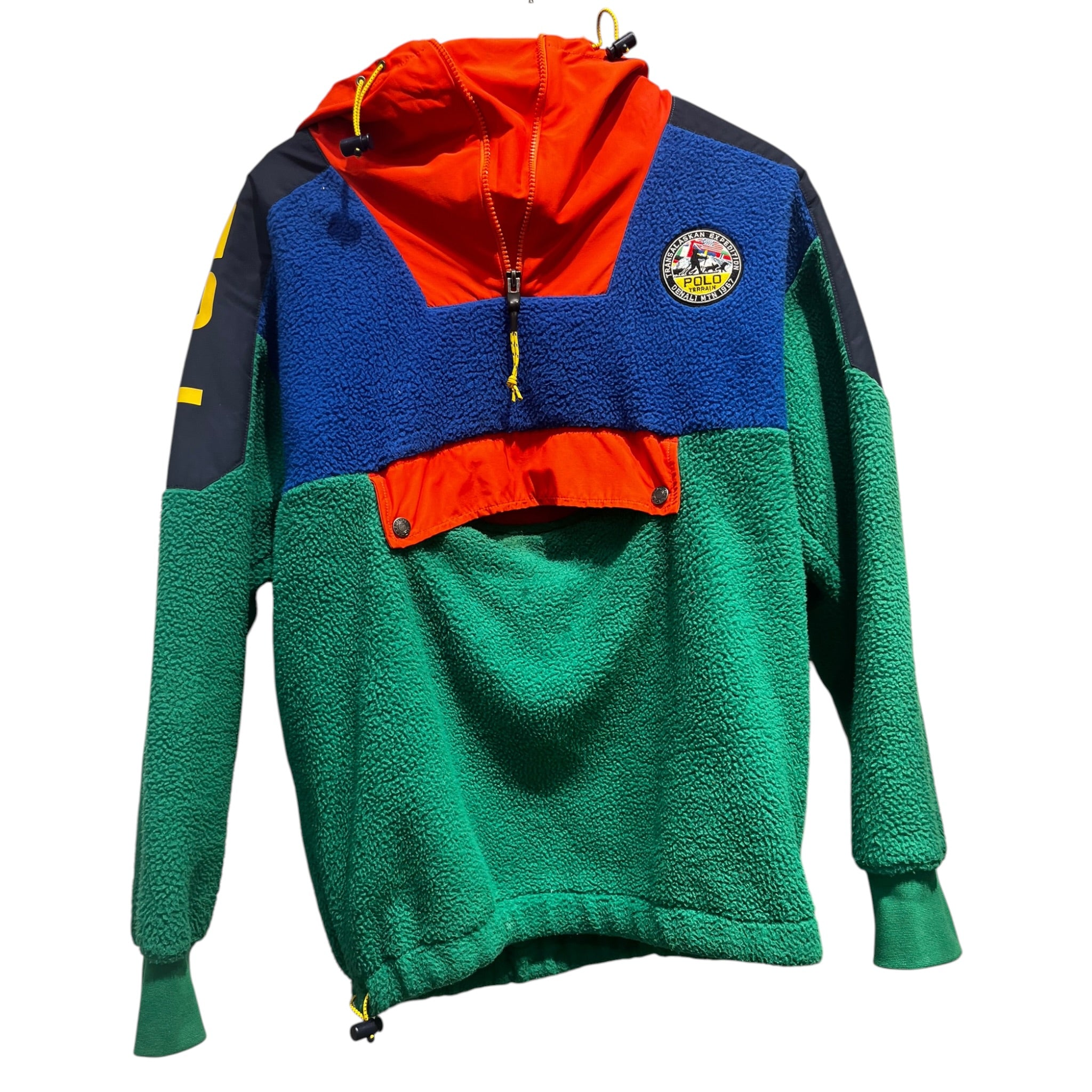POLO COUNTRY/Fleece Jkt/S/Cotton/GRN/ view 1