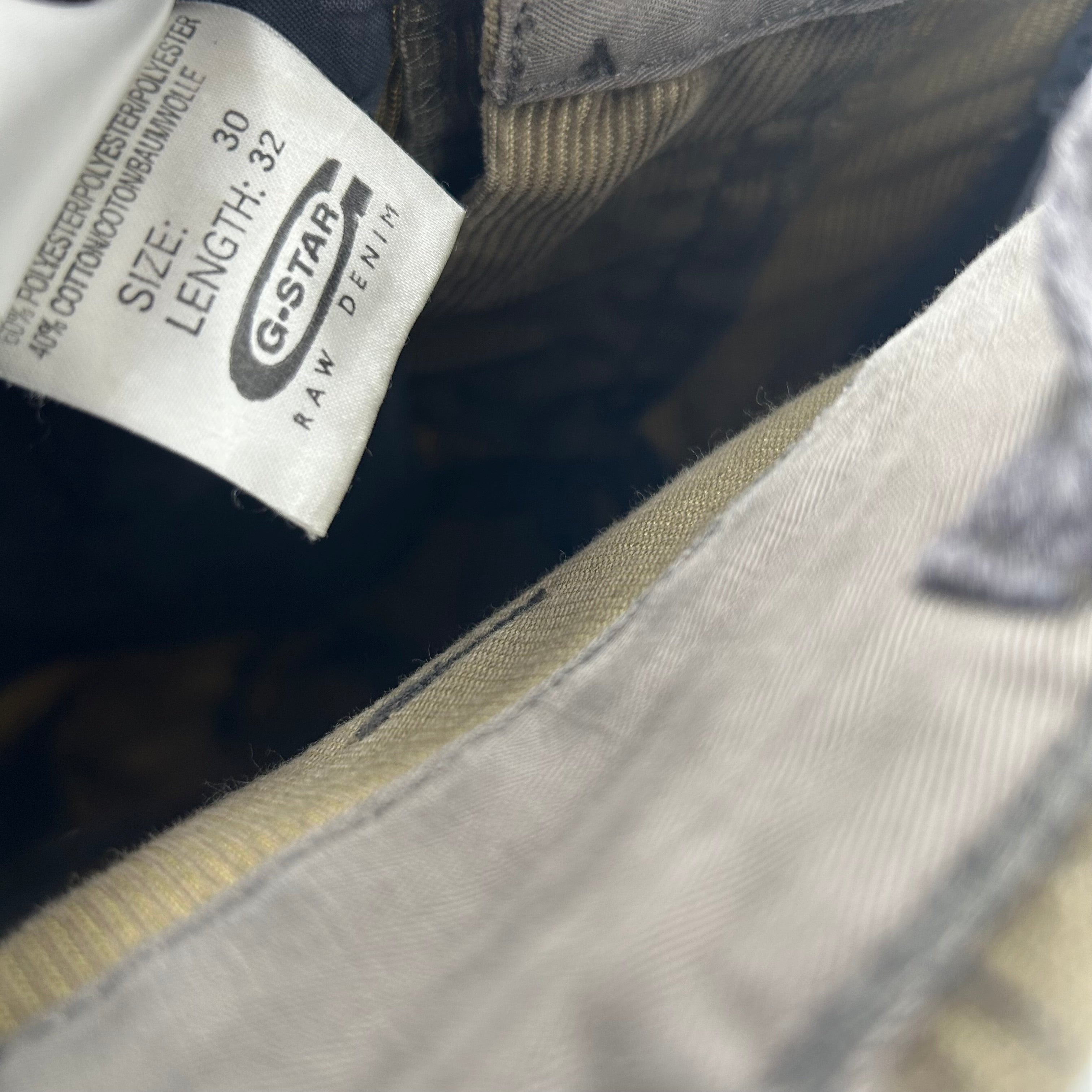 G-STAR RAW/Straight Pants/Khaki/Corduroy view 3
