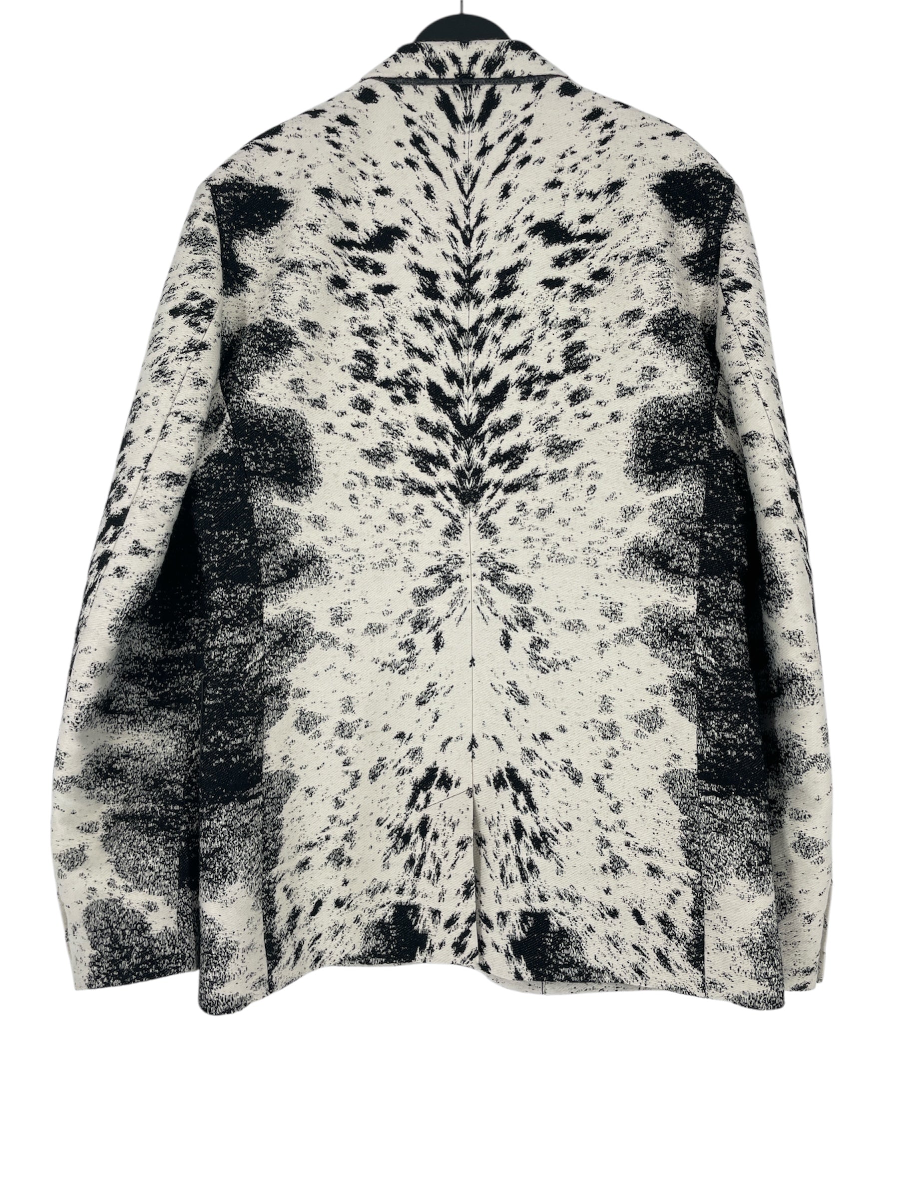 roberto cavalli/Jacket/52/MLT/All Over Print/LEATHER POCKETS/ BLK/WHT view 2