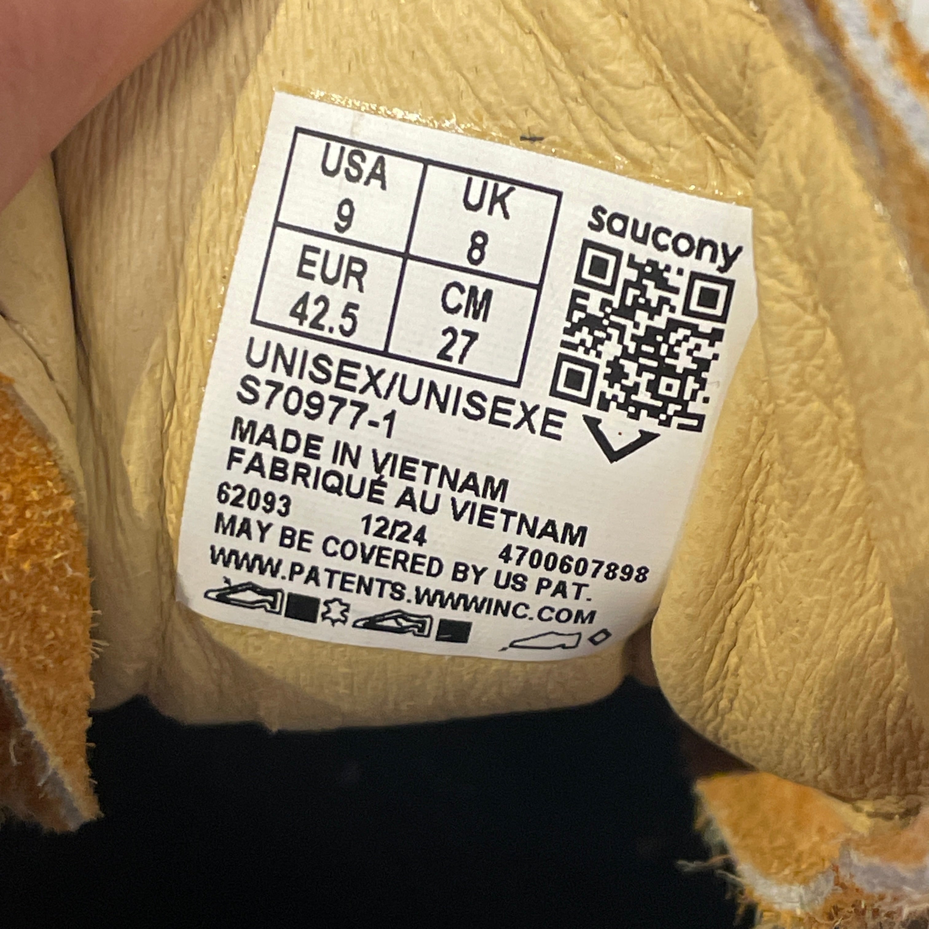 SAUCONY/Low-Sneakers/US 9/Cotton/YEL/ view 4