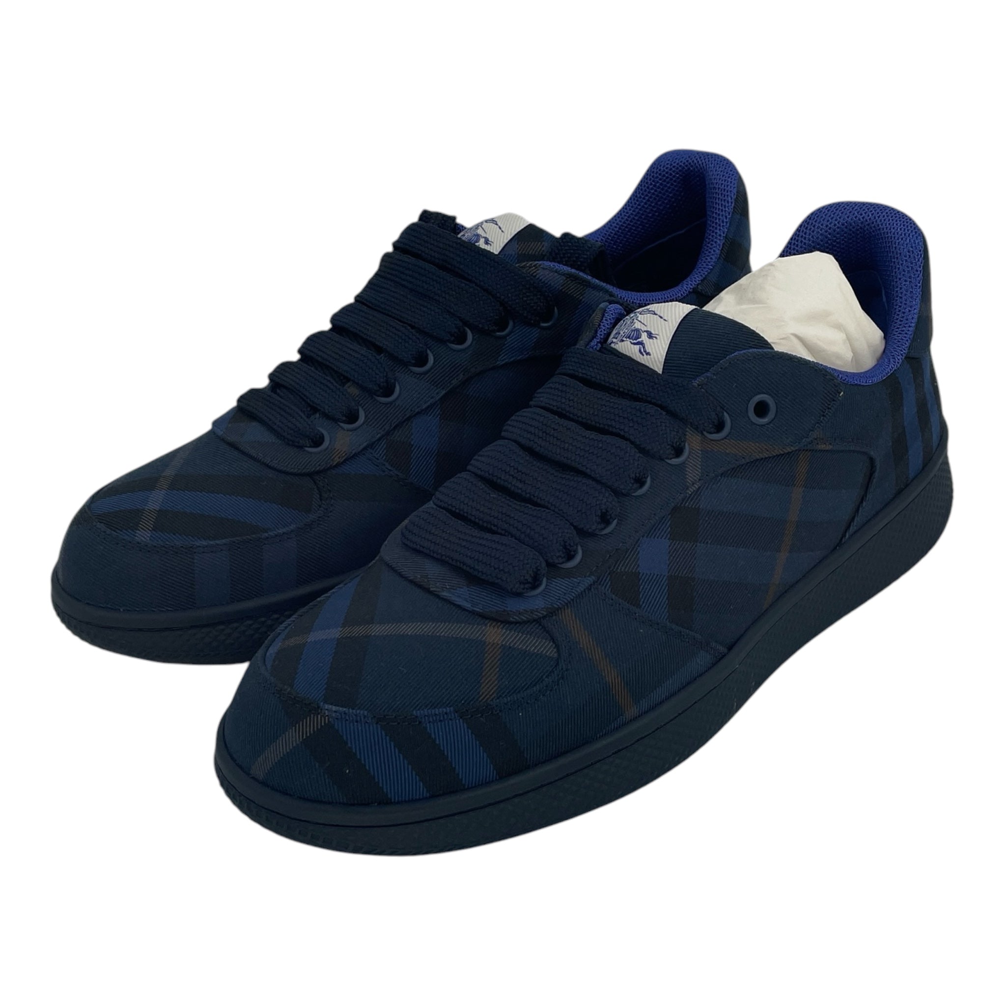 BURBERRY/Low-Sneakers/EU 42/All Over Print/Leather/NVY/ view 1