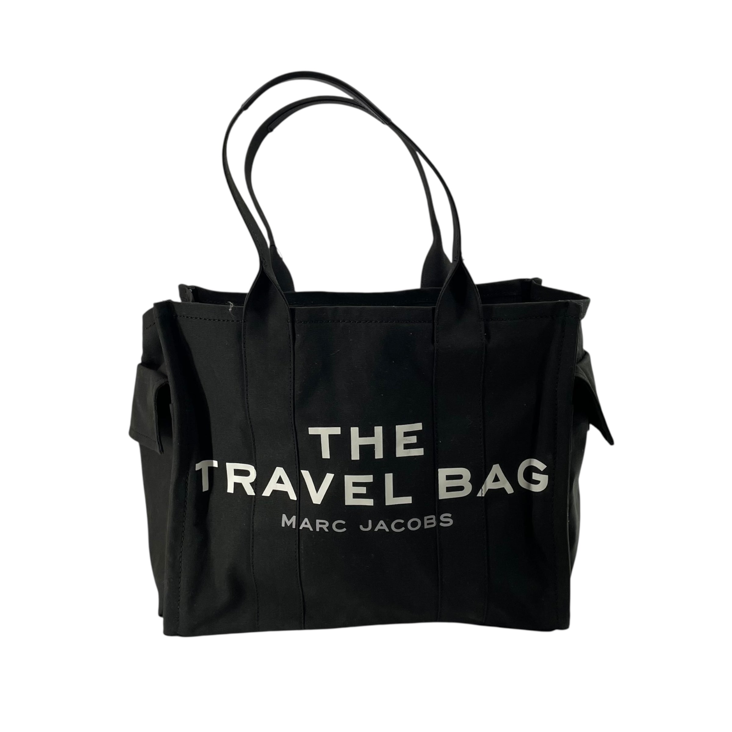 MARC JACOBS/Tote Bag/Cotton/BLK/THE TRABEL BAG view 1