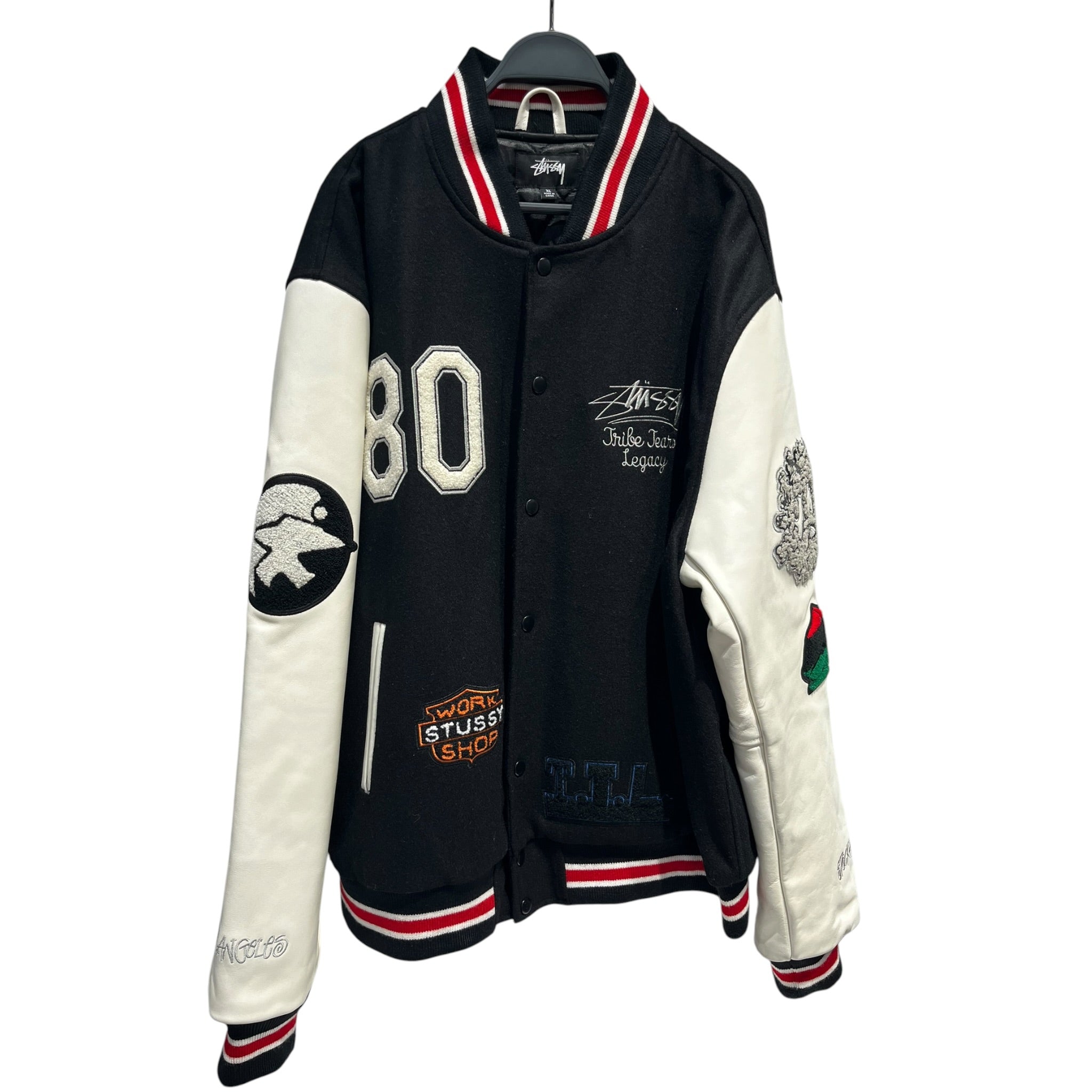 STUSSY/Souvenir Jkt/XL/Cotton/BLK/patches throughout view 1