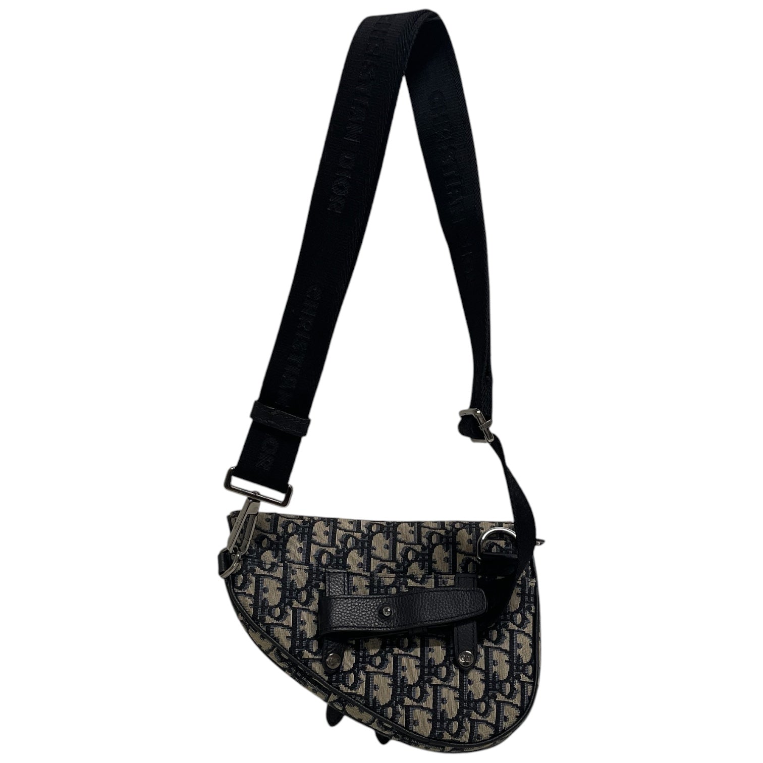Christian Dior/Cross Body Bag/Monogram/Cotton/BEG/M6DTWJ6/NAVY MONOGRAM view 2