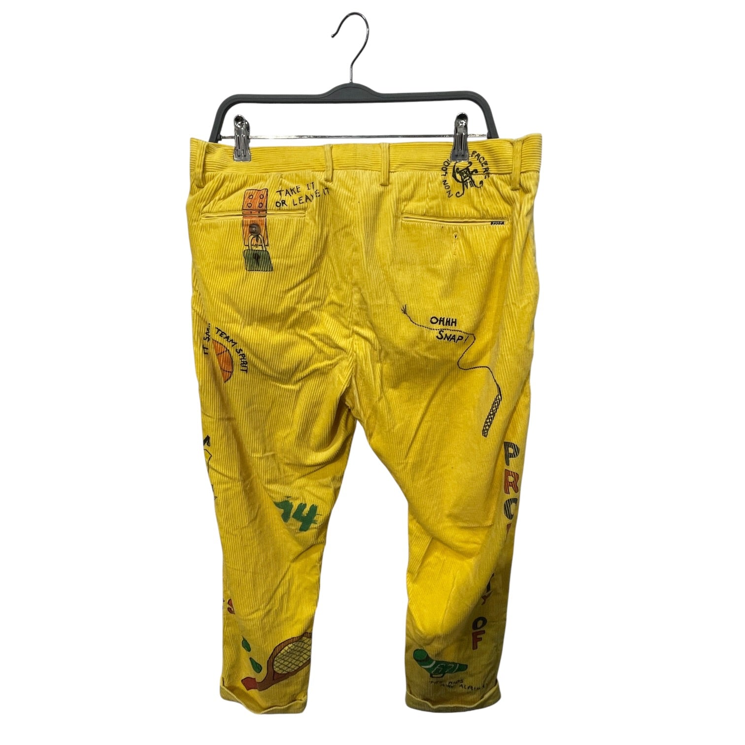 POLO RALPH LAUREN/Pants/34/Cotton/YEL/All Over Print/"Class of 67" view 2