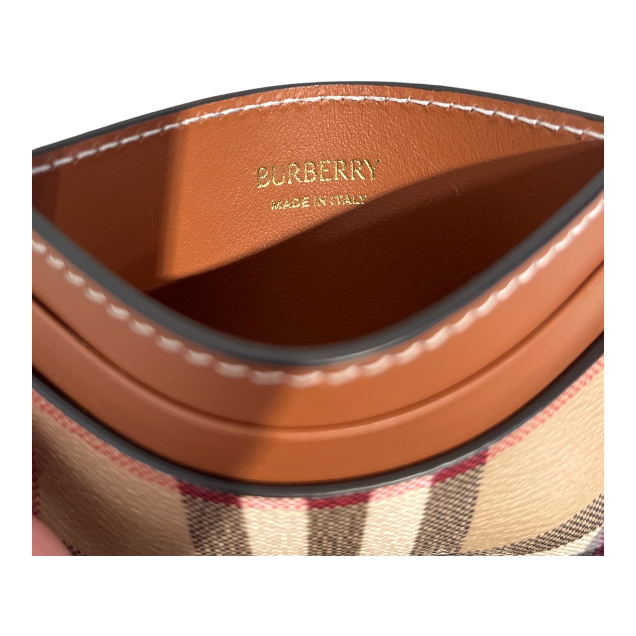 BURBERRY/Wallet/Plaid/Leather/MLT/M's/nova check card holder view 2