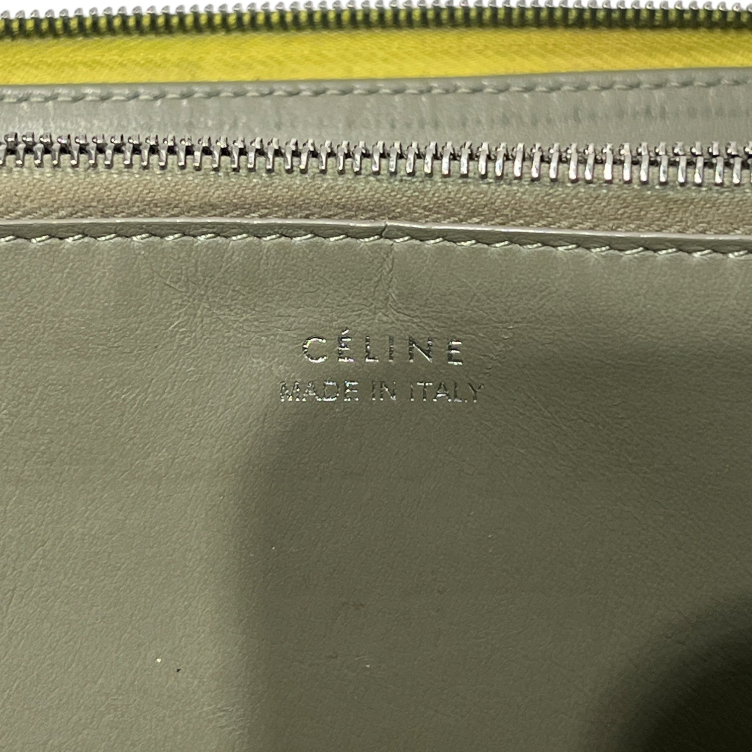 CELINE/Long Wallet/Leather/GRN/ view 6