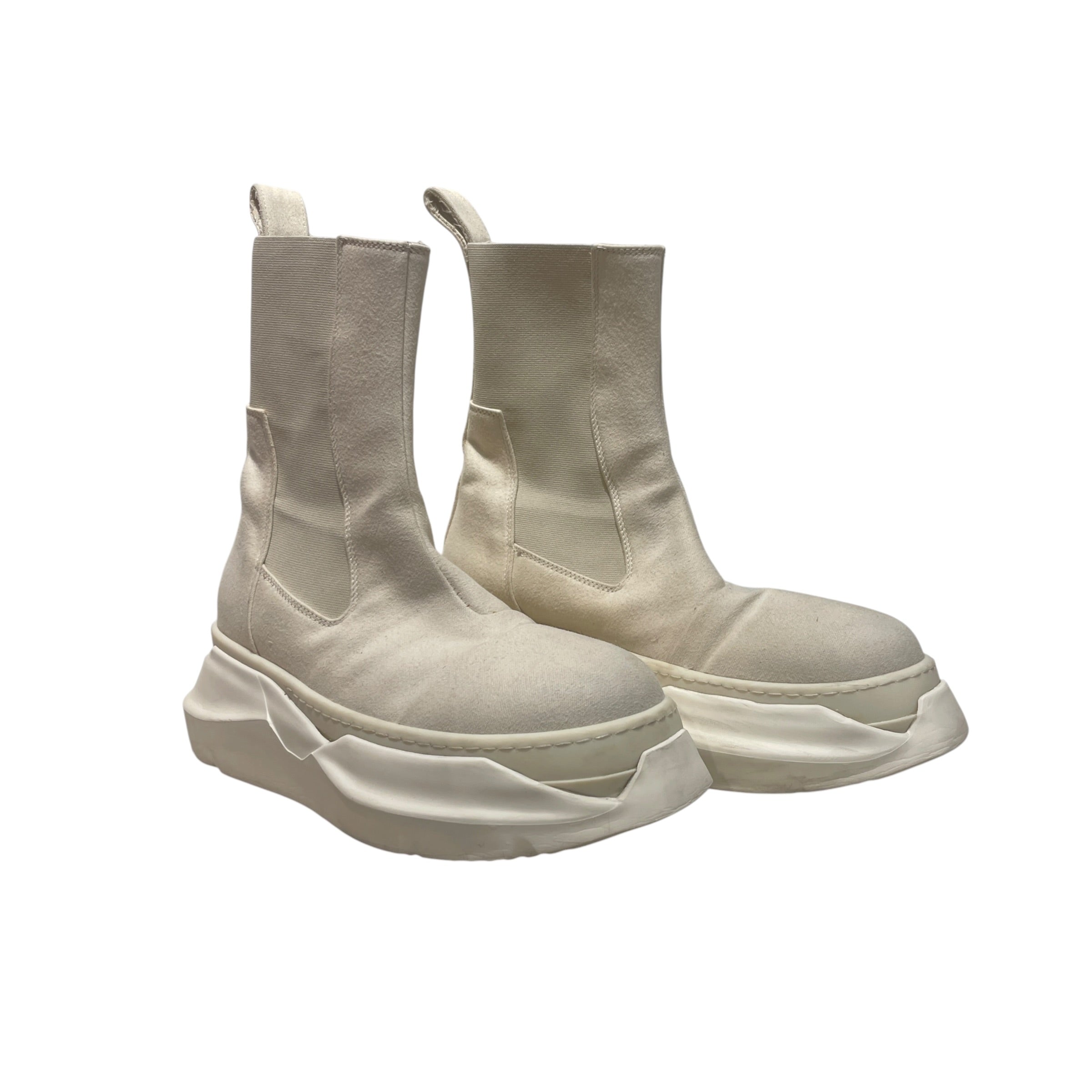 Rick Owens/Chelsea Boots/EU 39.5/WHT/ABSTRACT BEETLE view 1