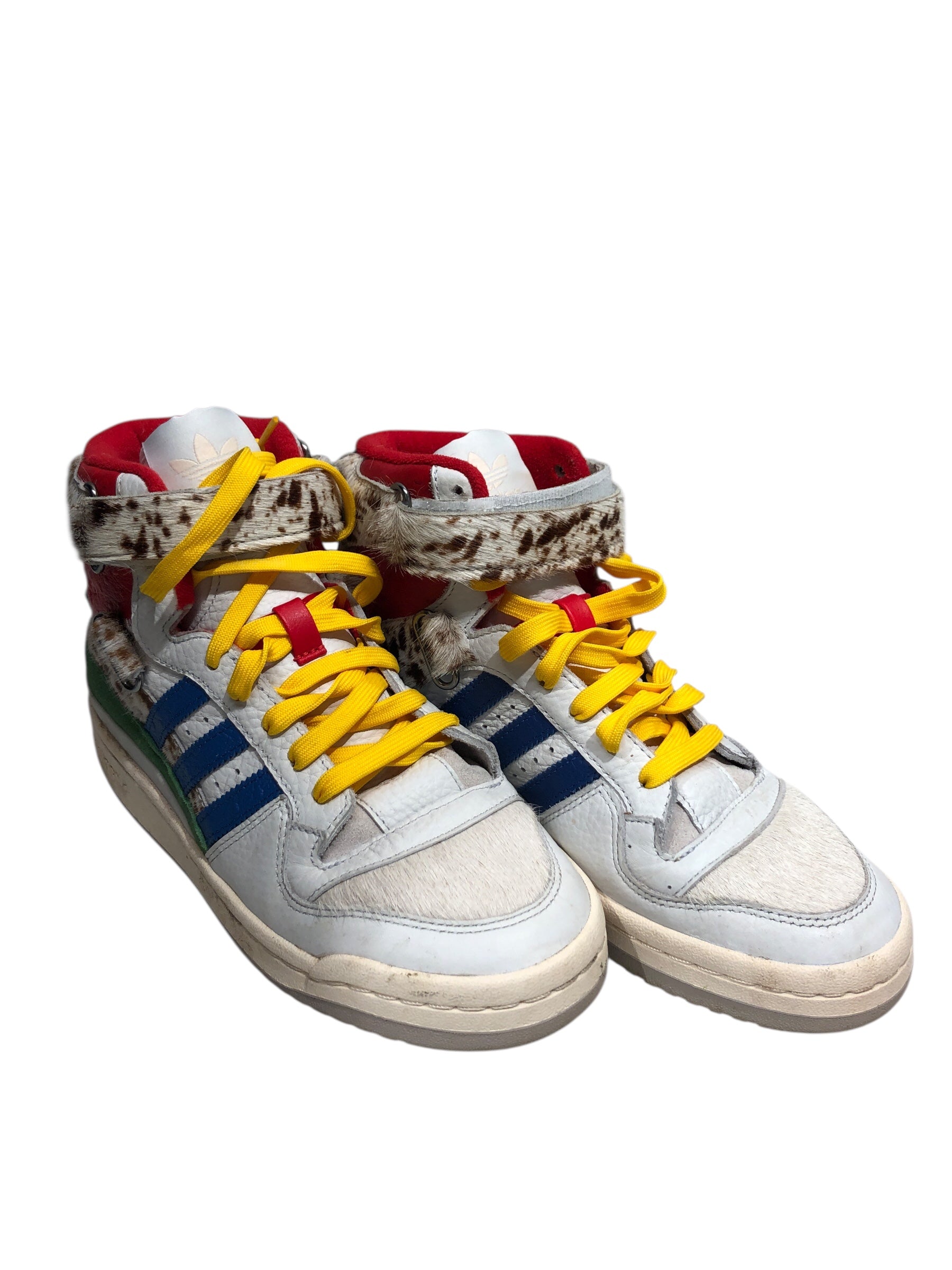 adidas/Hi-Sneakers/US 7/Animal Pattern/Leather/WHT/TULIE YAITO FORUM 84 view 2