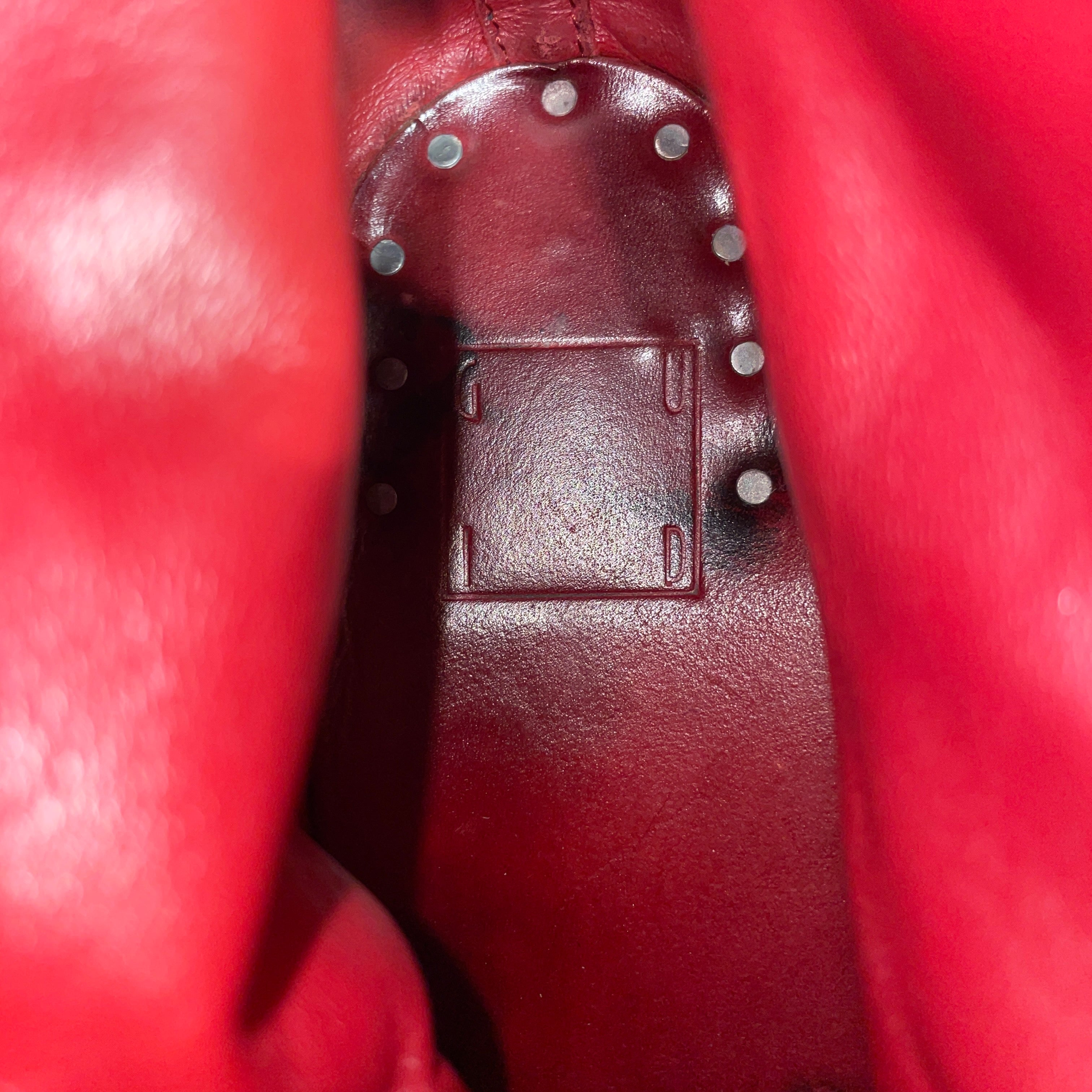 GUIDI/Ankle Boots/US 9/Leather/RED/SILVER ZIP view 3