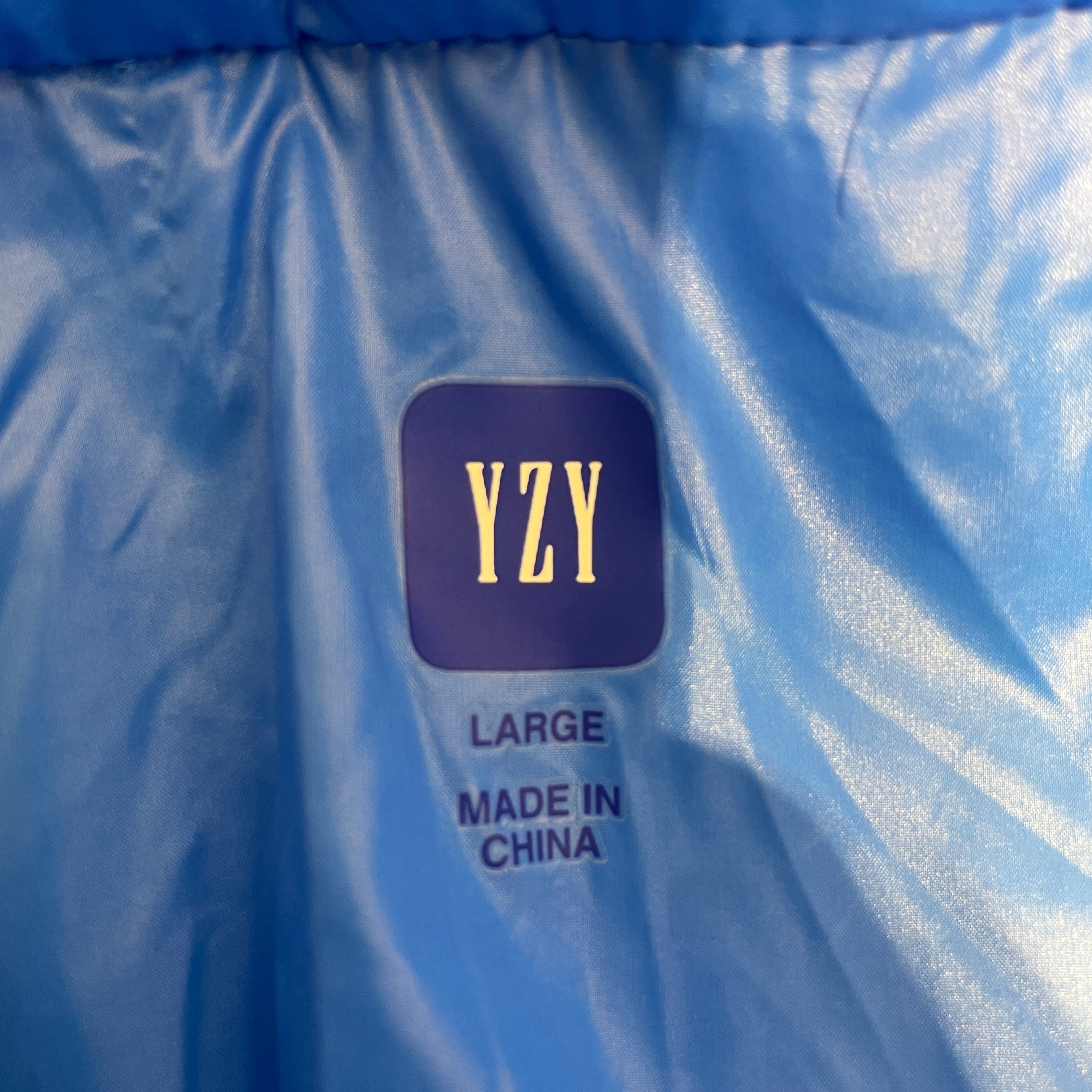 YEEZY/GAP/Puffer Jkt/L/Polyester/BLU/ view 3