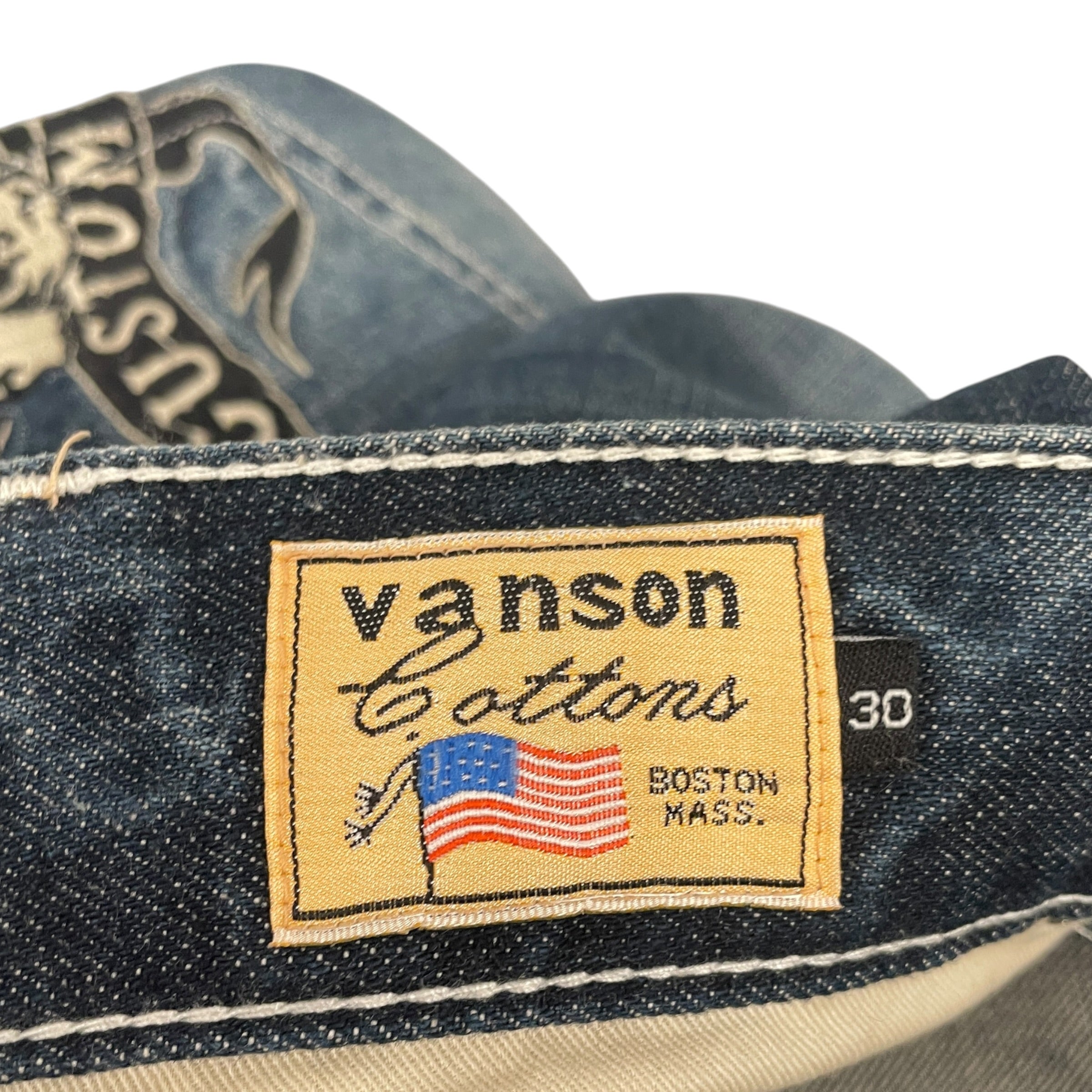 VANSON/Pants/30/Denim/BLU/Graphic/Freedom Tral Emboidery view 4