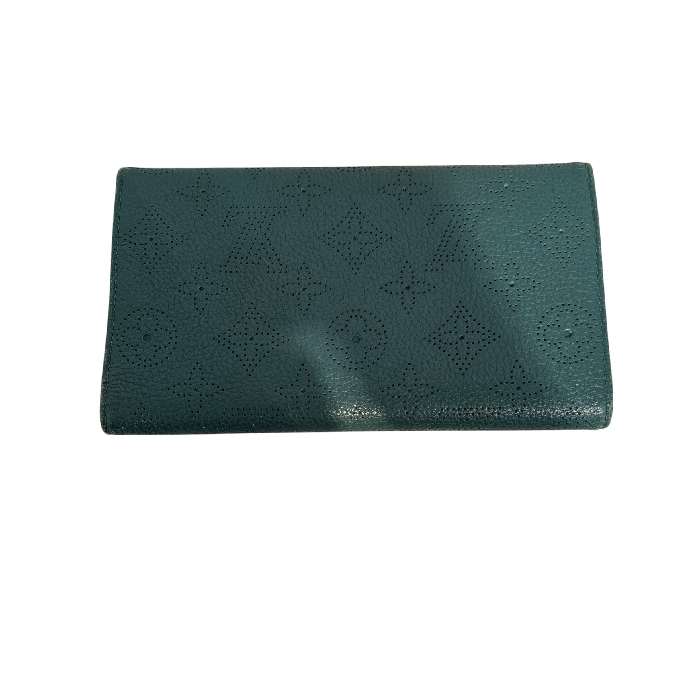 LOUIS VUITTON/Long Wallet/Monogram/Leather/BLU/Gold Clasp view 2