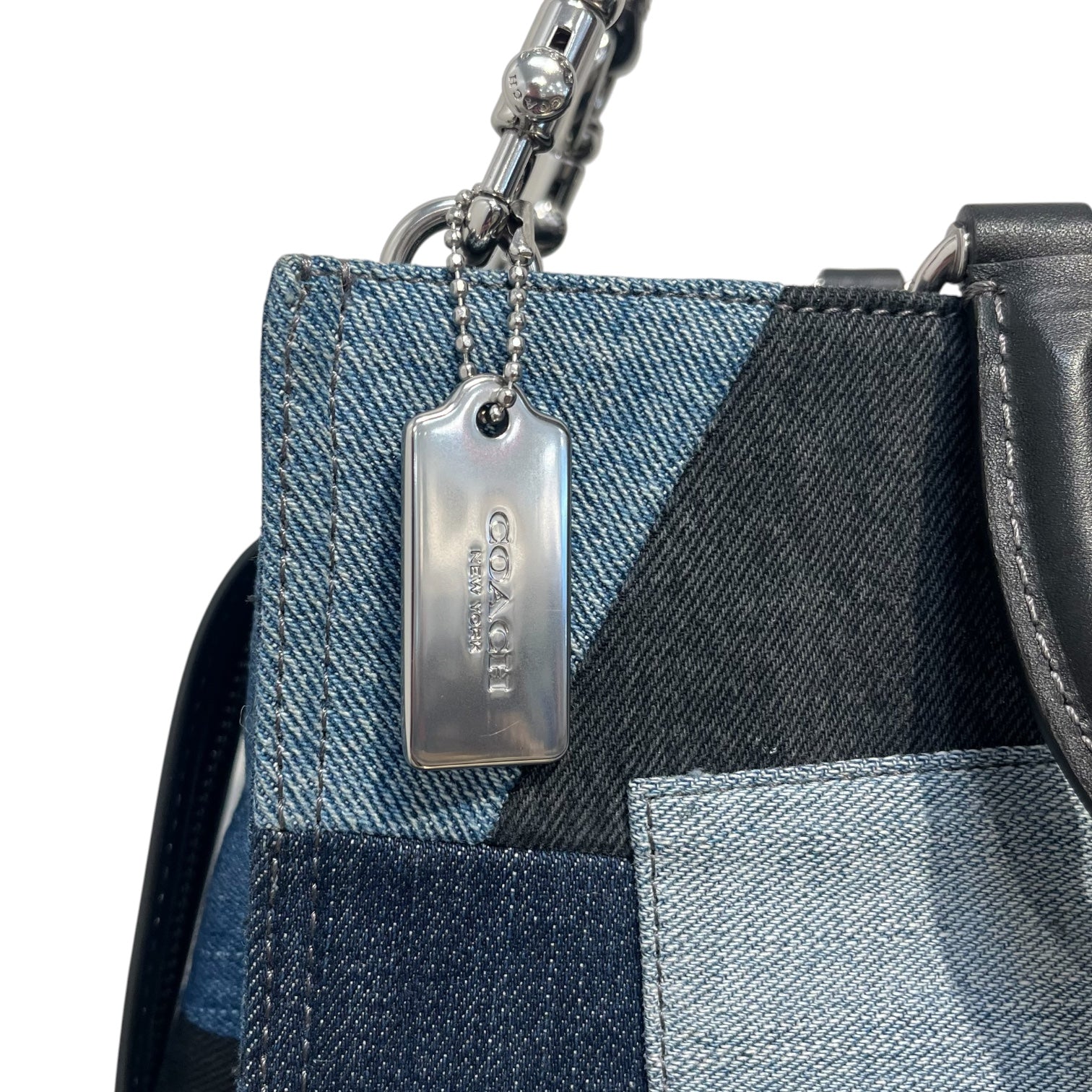 COACH/Bag/All Over Print/Leather/BLU/TOP HANDLE BAG view 4