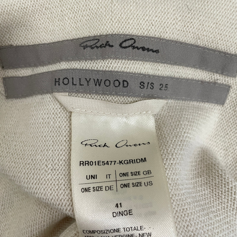 Rick Owens/Beanie/OS/Wool/WHT/Hollywood Skull Balaclava