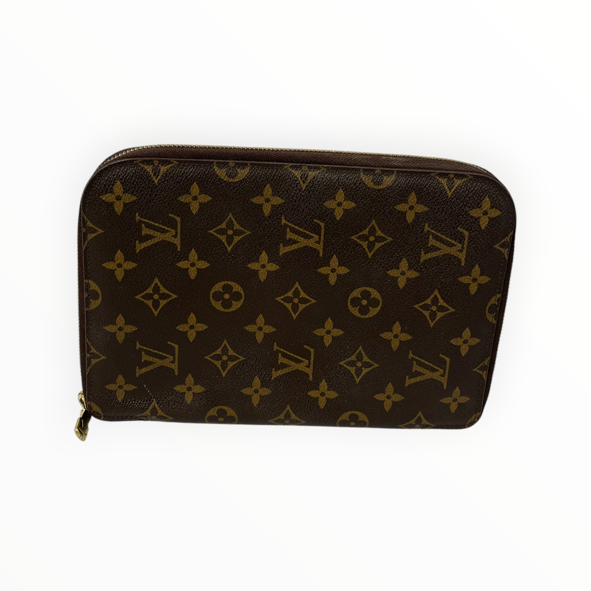 LOUIS VUITTON/Pouch/Monogram/Leather/BRW/notebook holder SD0956 view 1