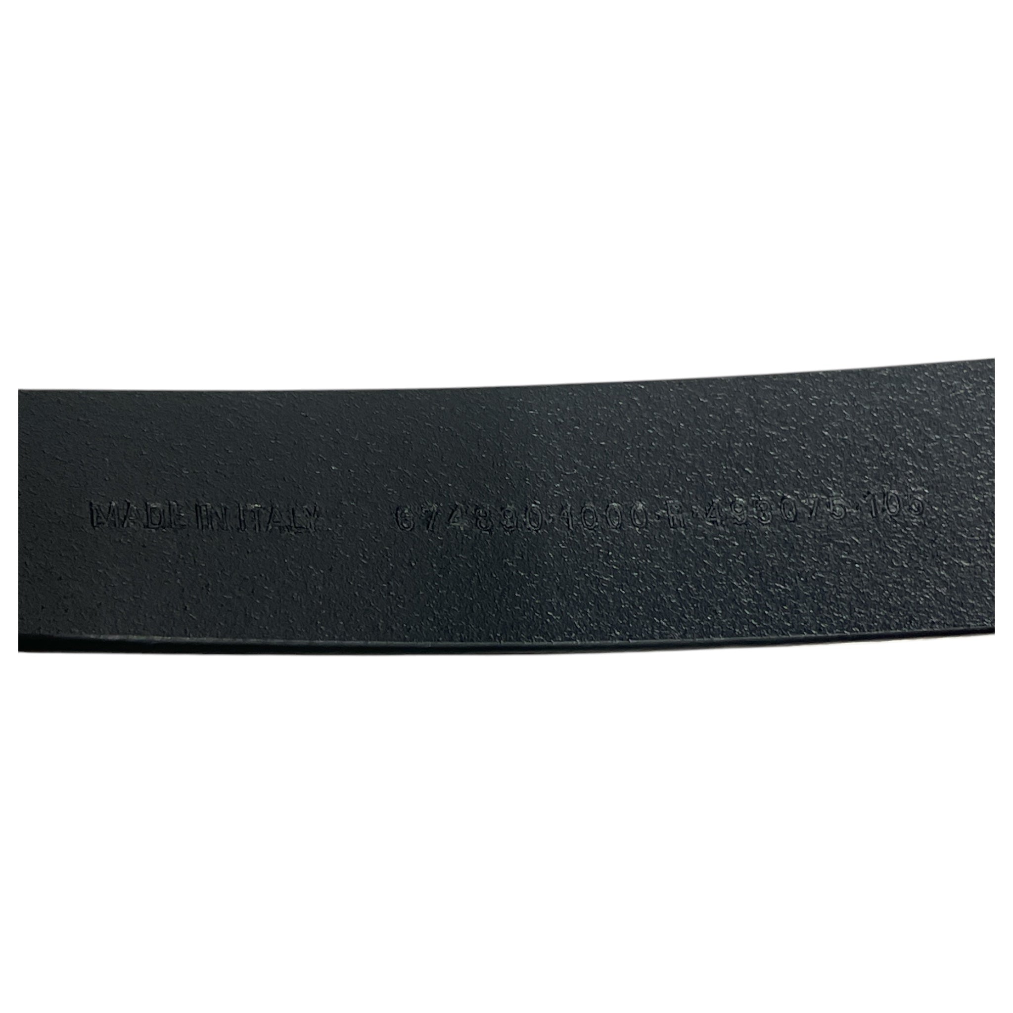 BALENCIAGA/Belt/Leather/BLK/M's/silver buckle view 3