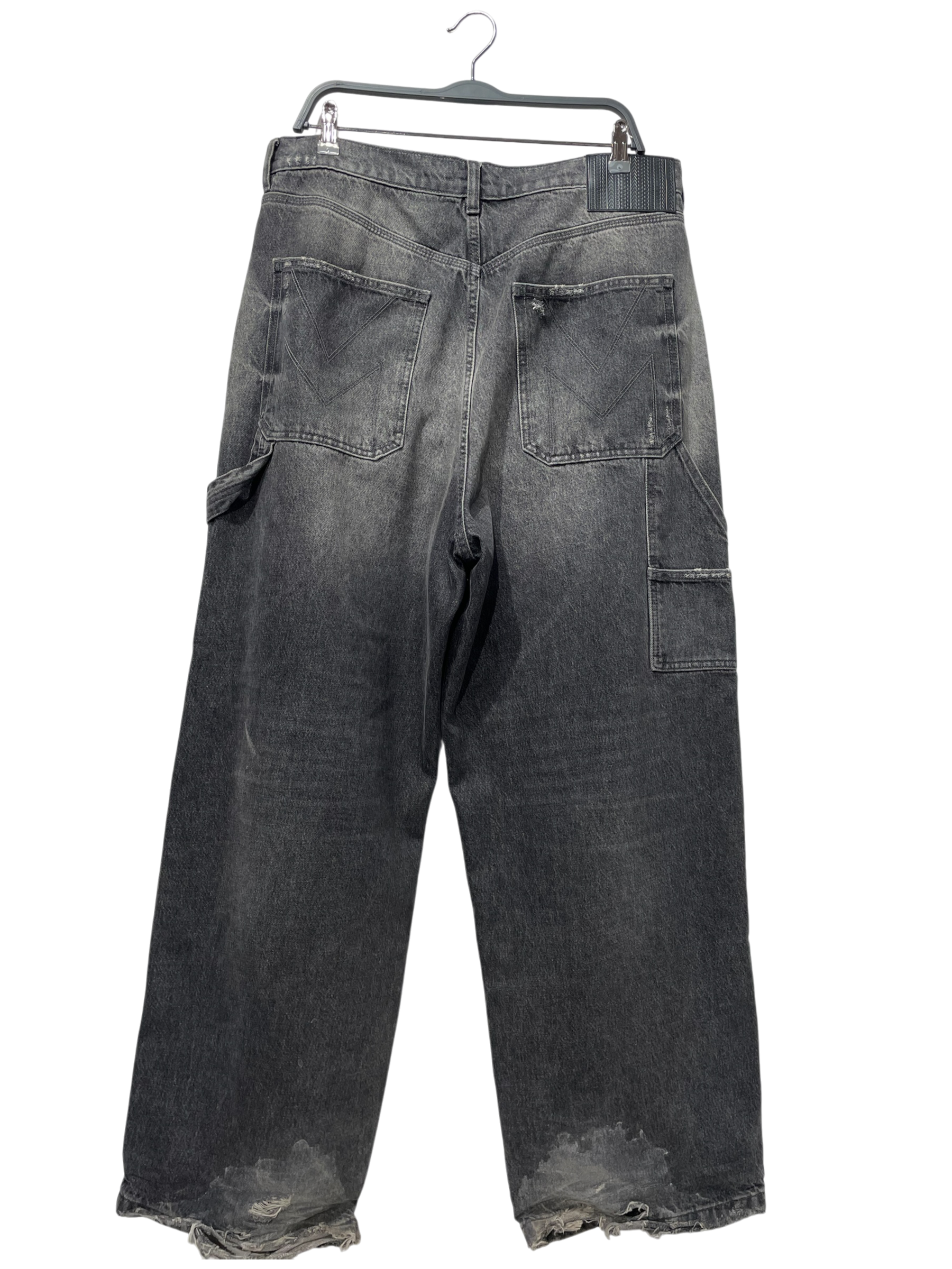 MARC JACOBS/Straight Pants/32/Cotton/BLK/Oversized Denim view 3