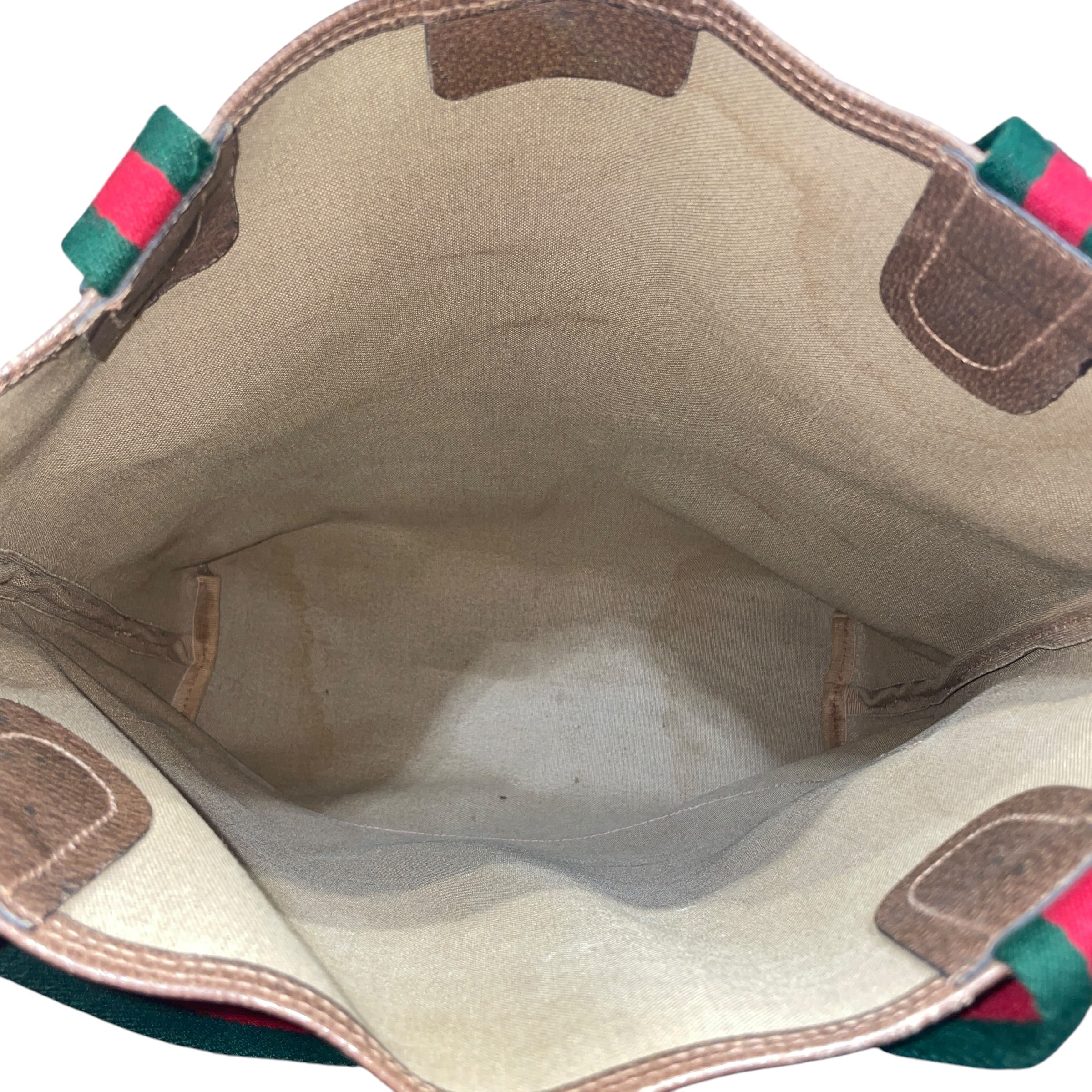 GUCCI/Tote Bag/Monogram/Leather/BRW/GG Supreme Canvas Tote view 4