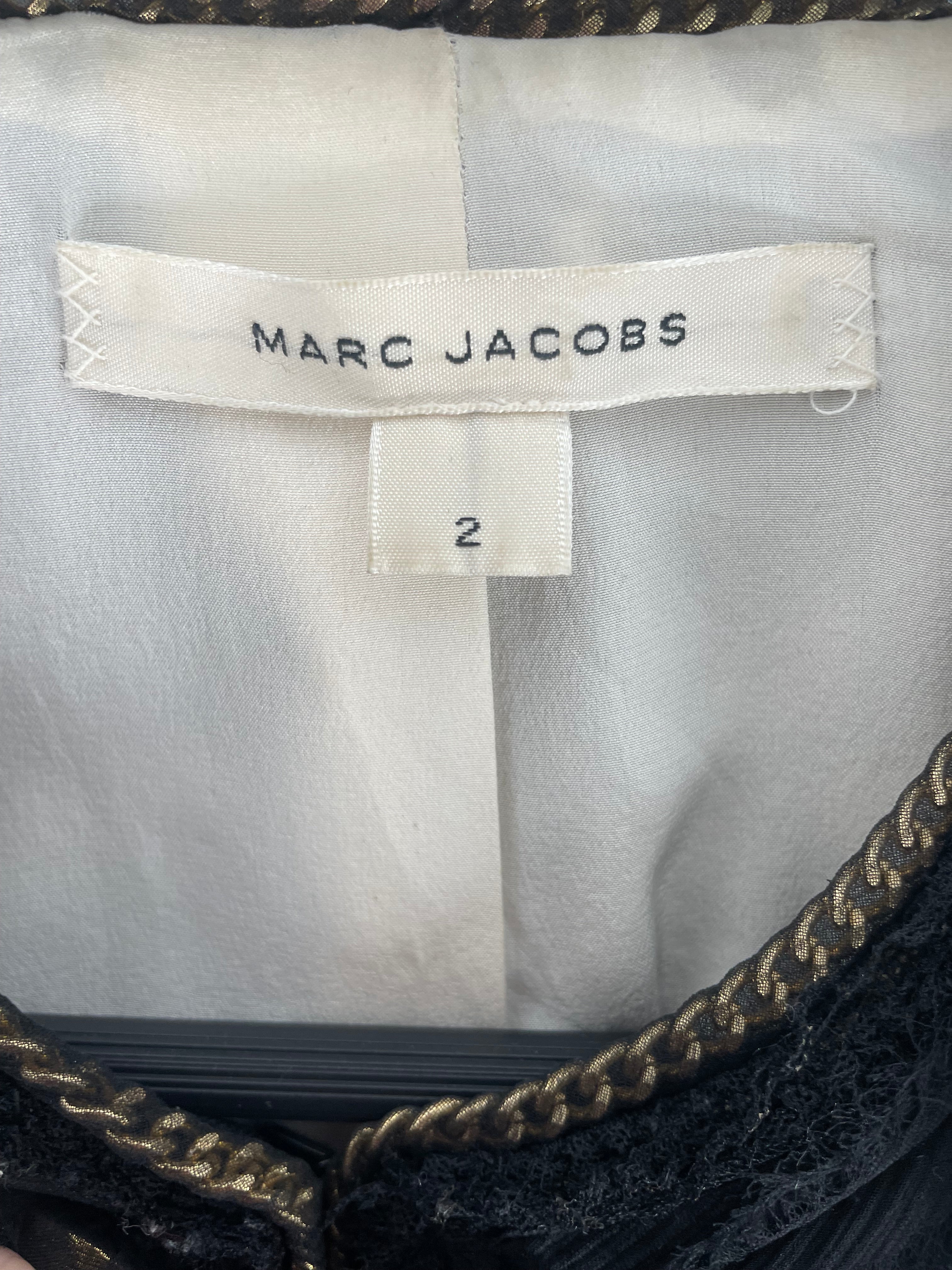 MARC JACOBS/Jacket/2/Wool/BLK/POLKA DOT GOLD CHAIN DETAILS view 5