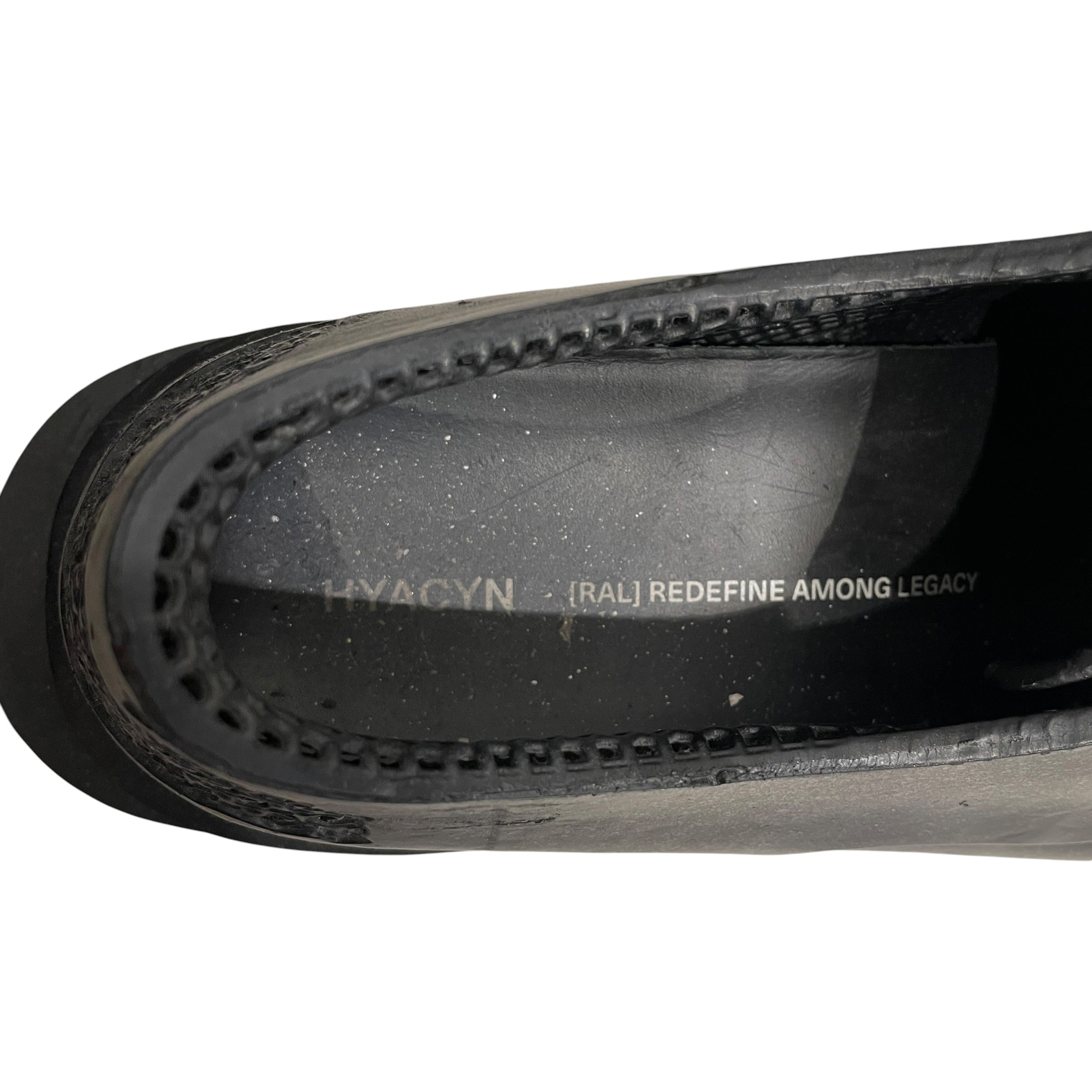 HYACYN/Dress Shoes/EU 43/BLK/EROTTED DERBYS view 4