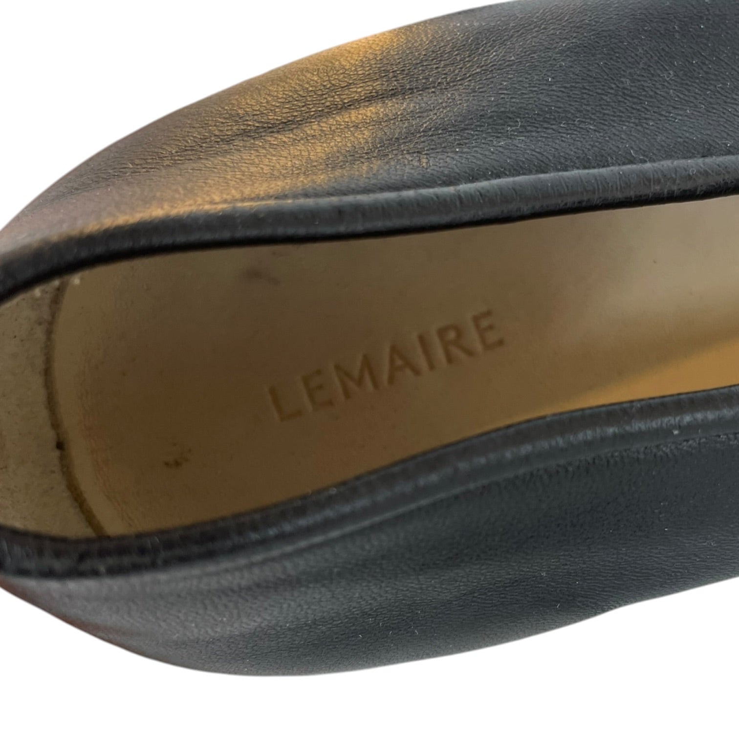 LEMAIRE/Dress Shoes/EU 45/Leather/BLK/FLAT PIPED DRESS SHOES view 3