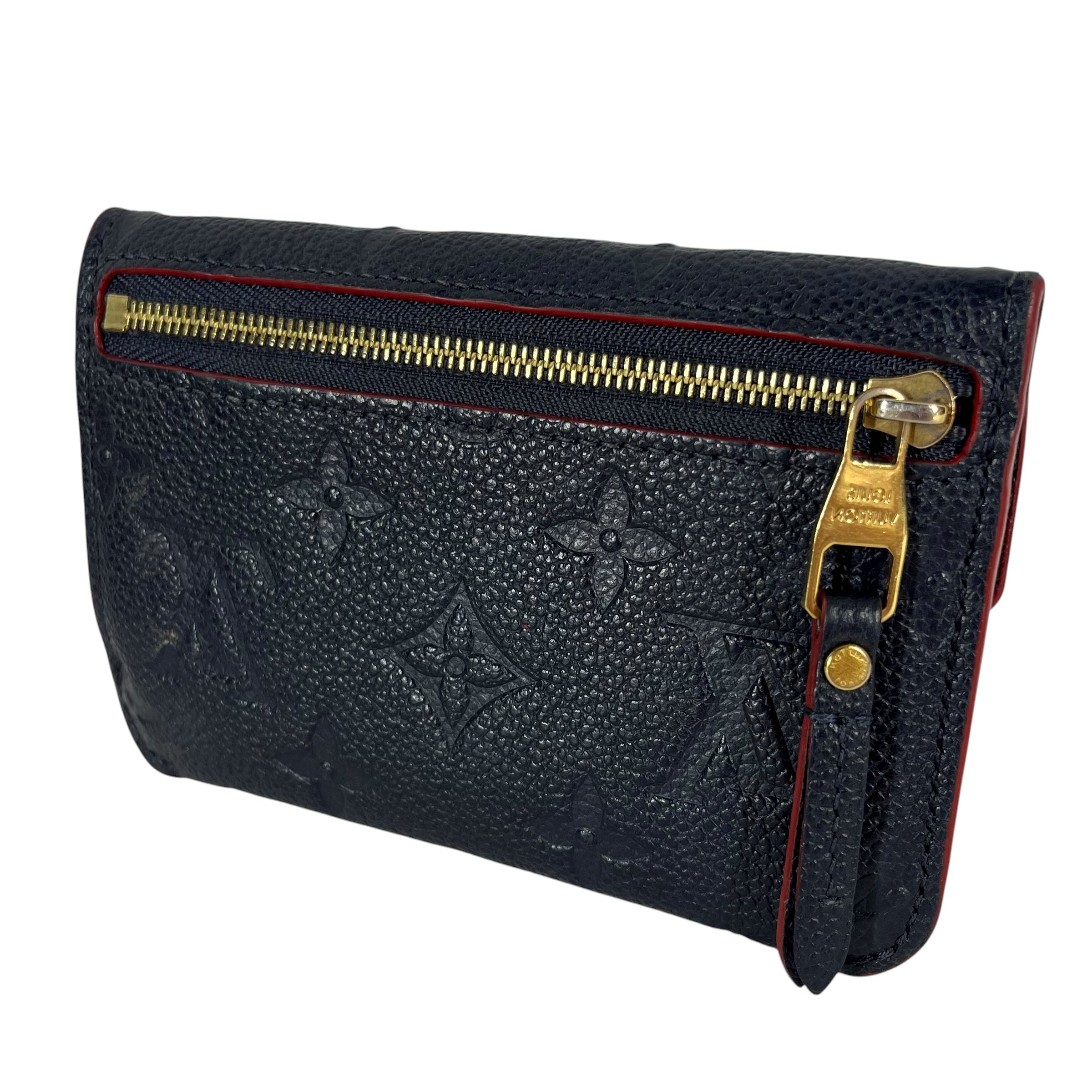 LOUIS VUITTON/Wallet/Monogram/Leather/NVY/Victorine Empreinte Wallet view 2