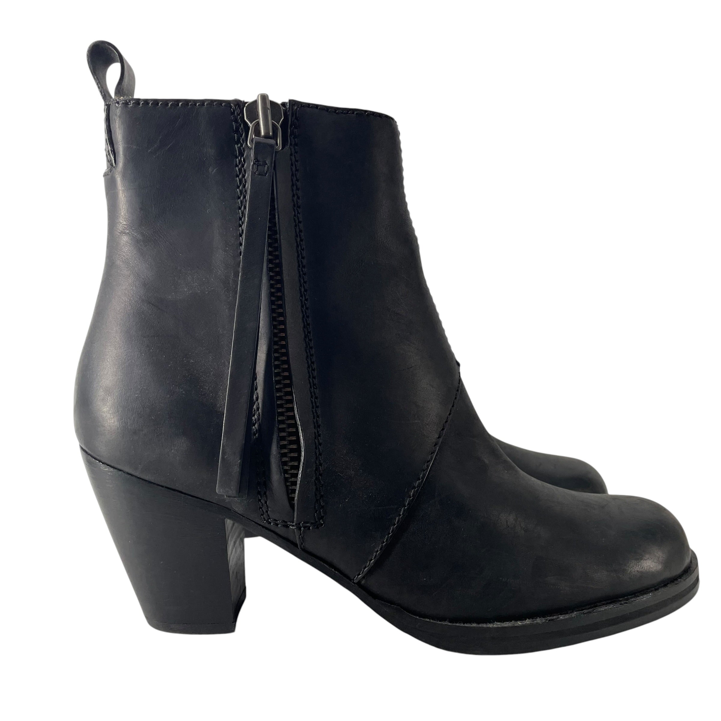 Acne Studios/Ankle Boots/EU 41/Leather/BLK/PISTOL SHORT BOOT view 2